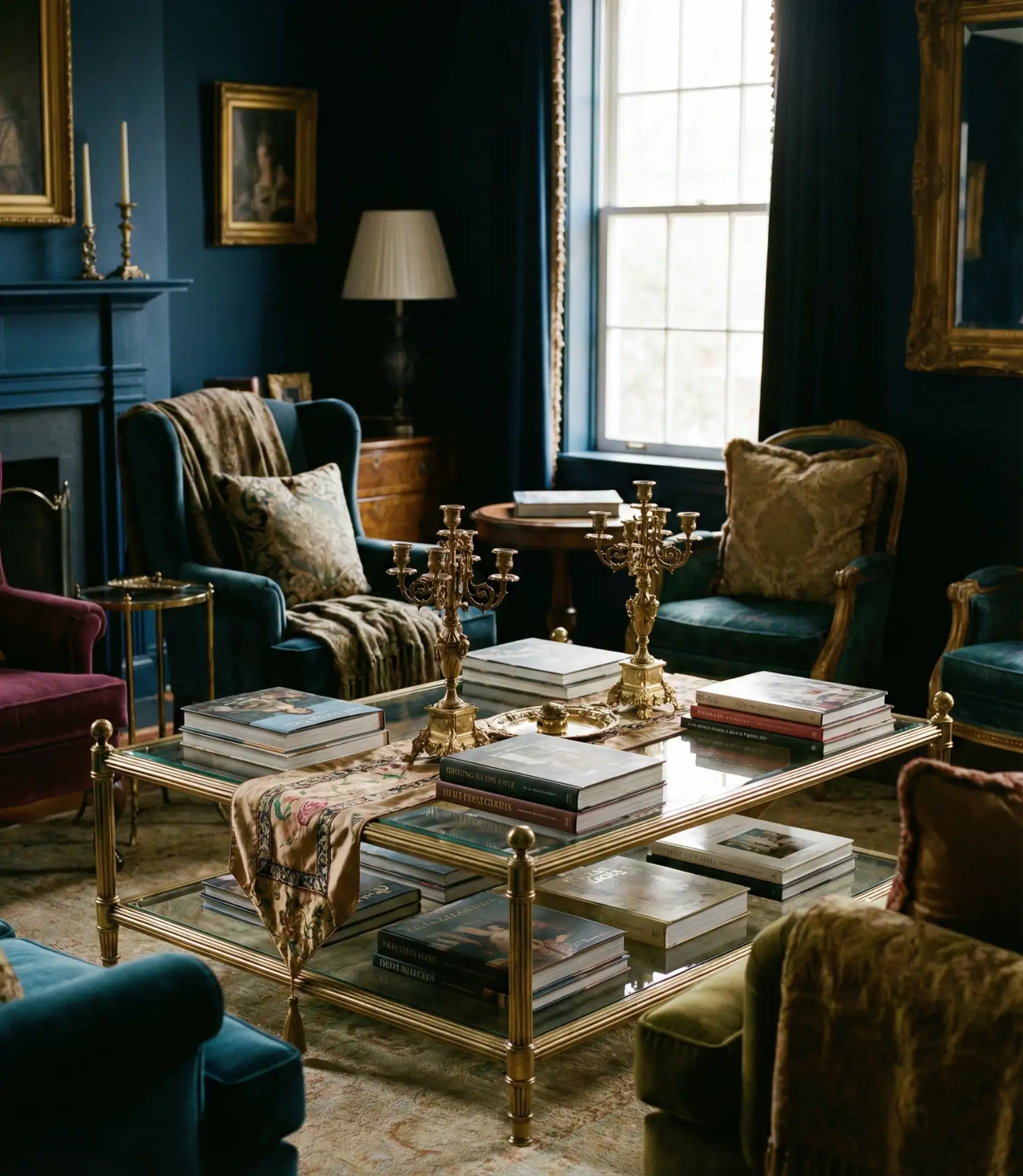 Cobalt Blue and Gold Maximalist Drama 2