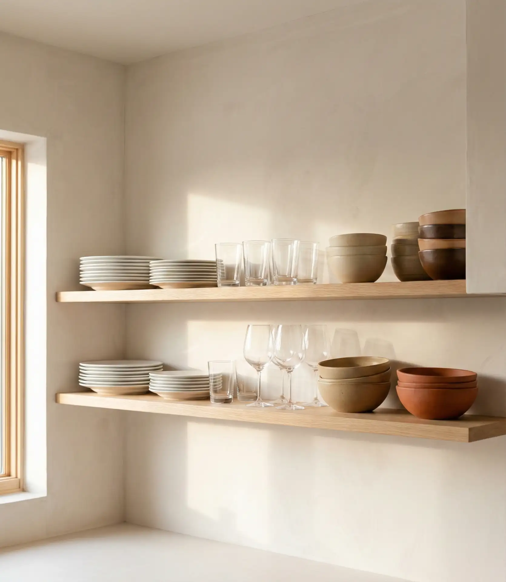 Color-Coordinated Open Shelving Display 2