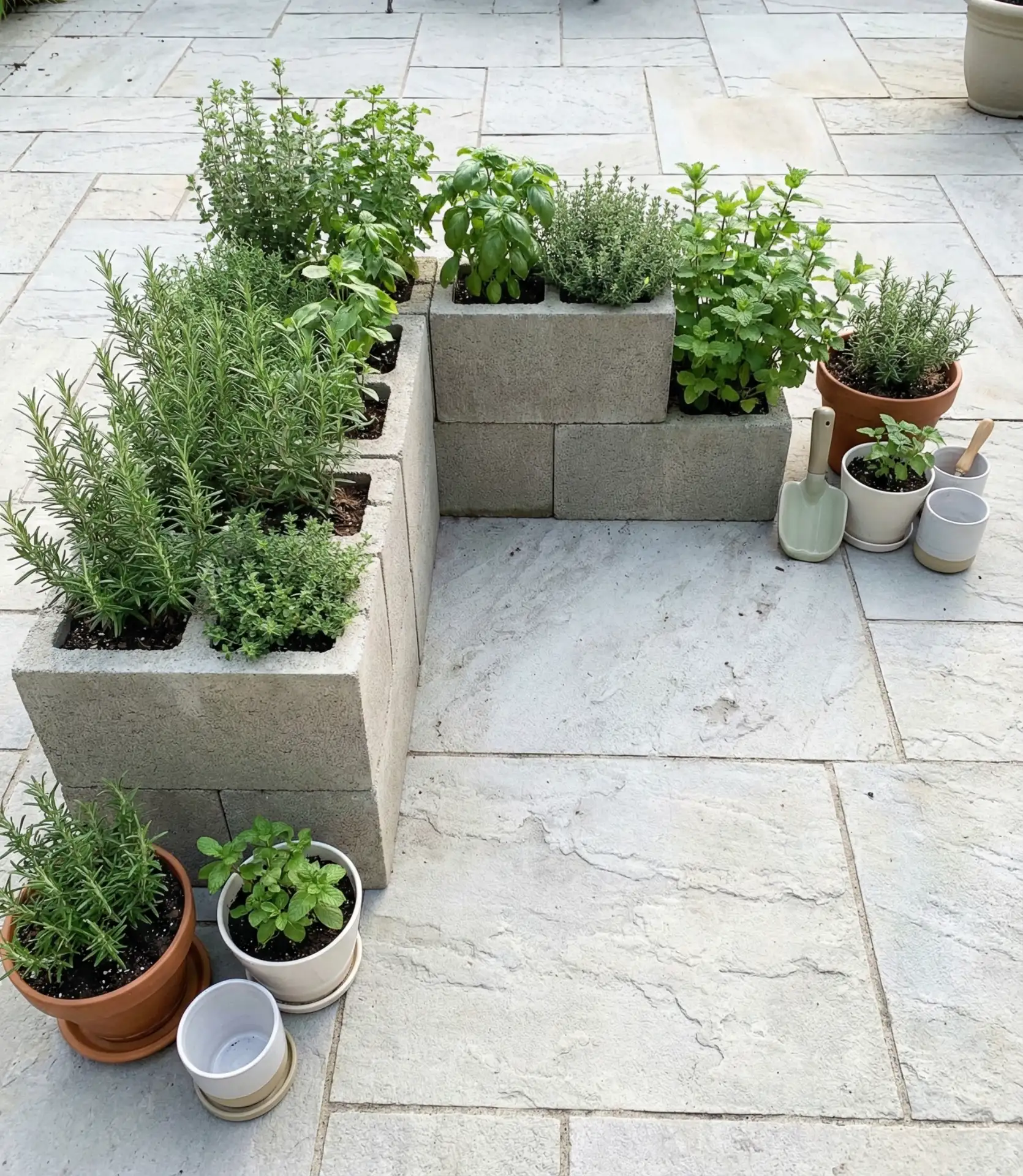 Concrete Block Modular System for Patios 2