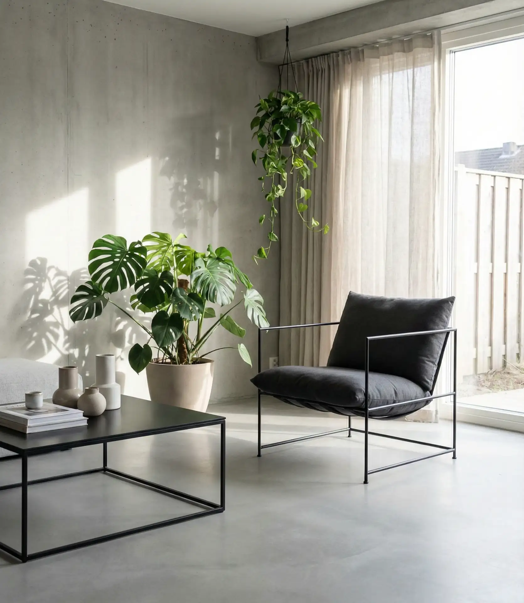 Concrete Industrial Softened by Greenery 2