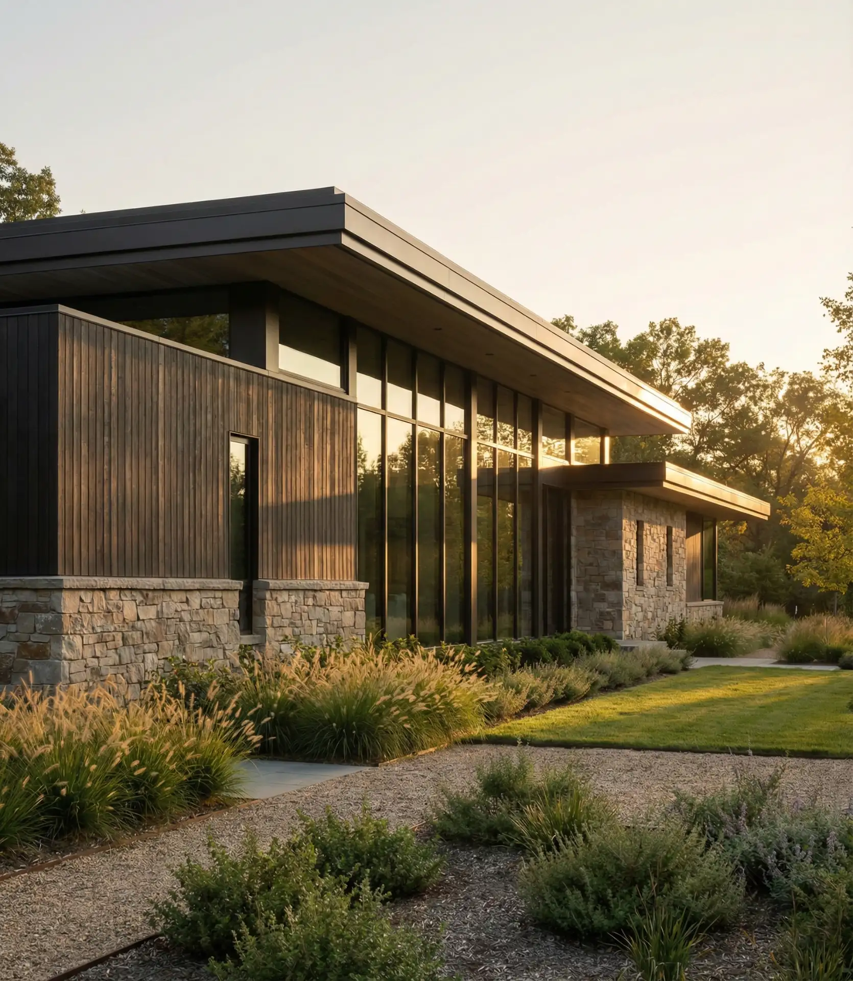 Contemporary Front House Design with Clean Lines 2