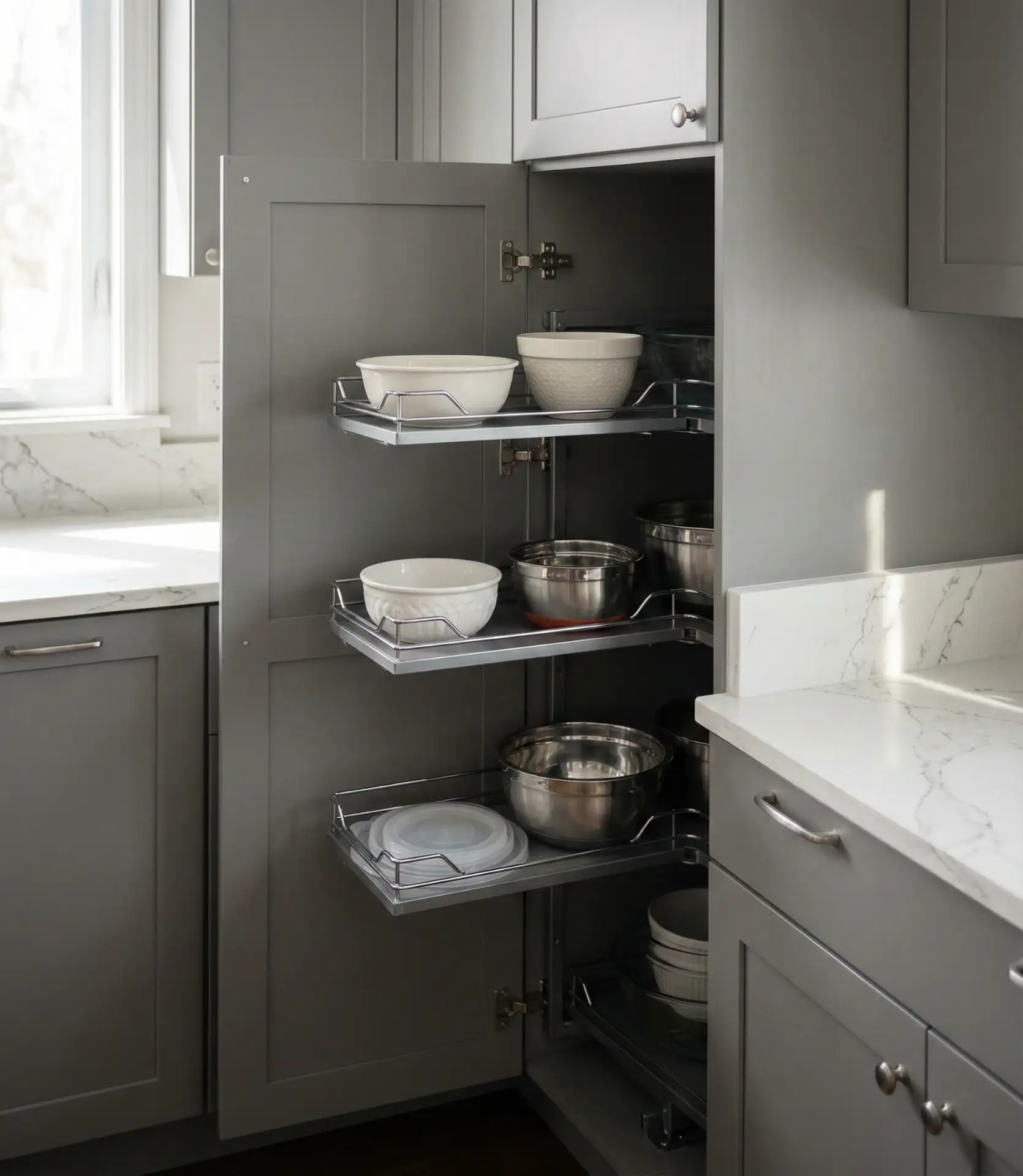 Corner Cabinets with Lazy Susan Inserts 2
