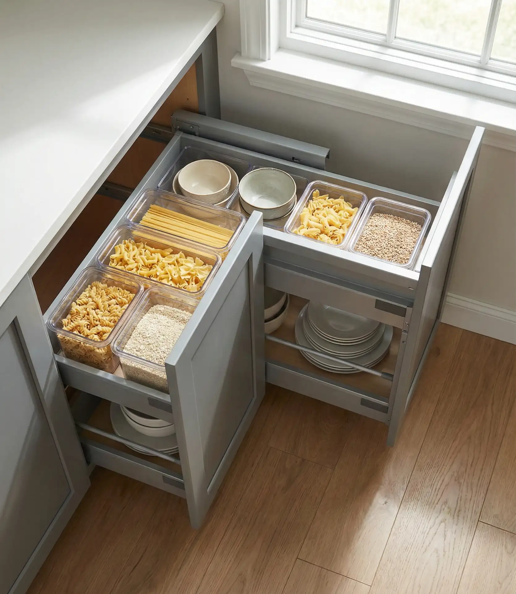 Corner Drawer Systems Replacing Blind Cabinets 1