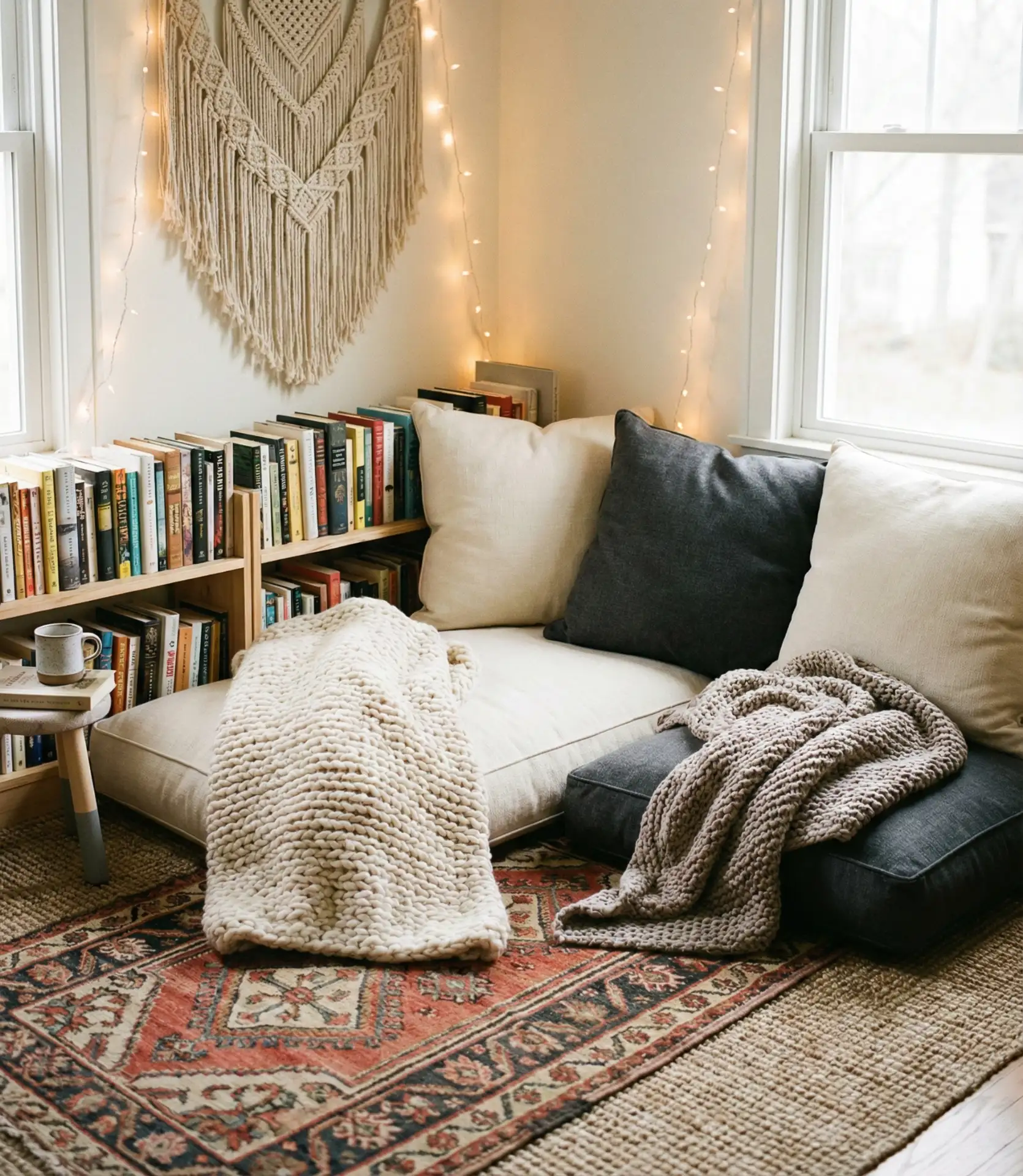 Cosy Reading Corner with Textiles 2