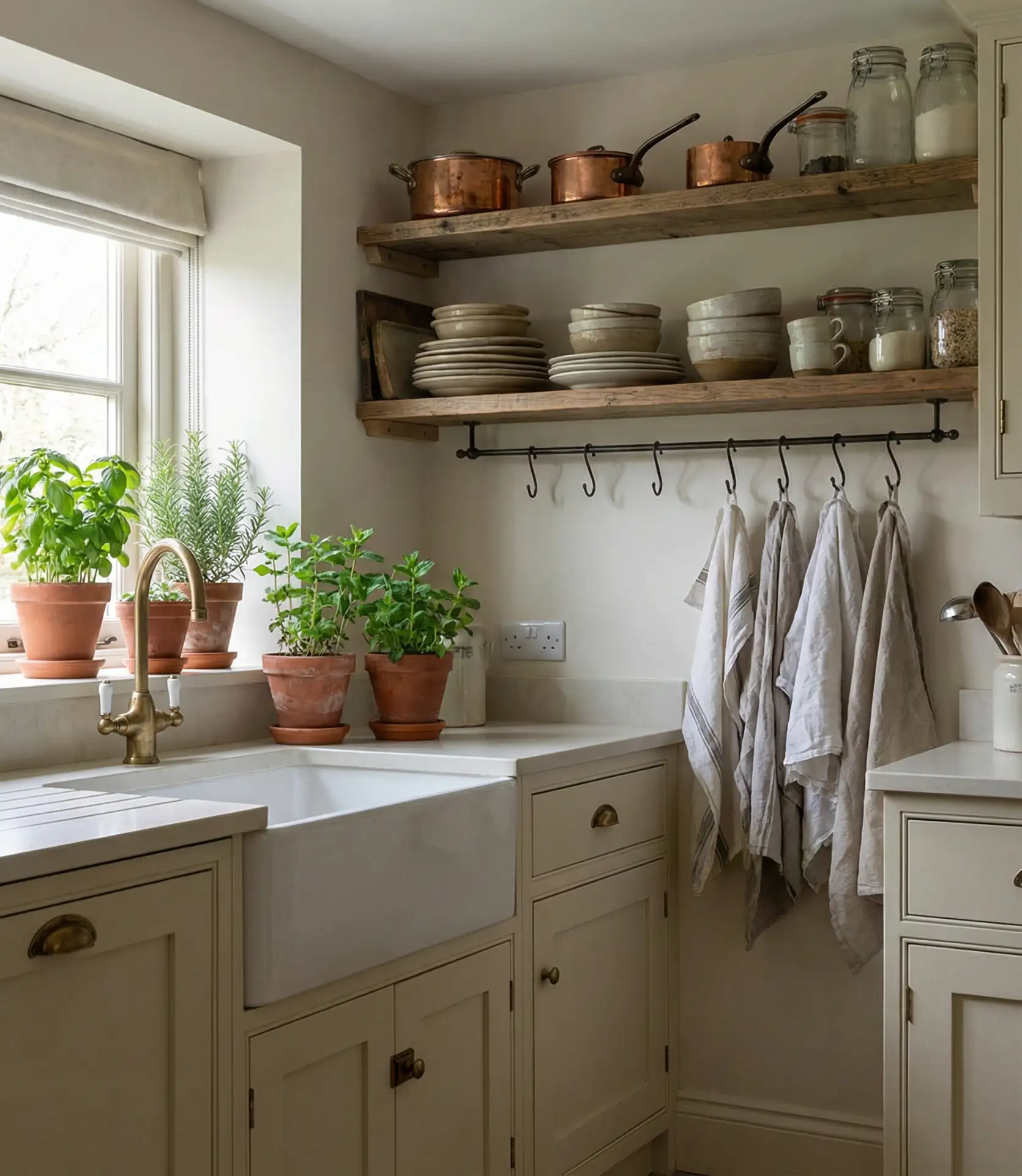 Country Kitchen with Open Beam Ceilings 1