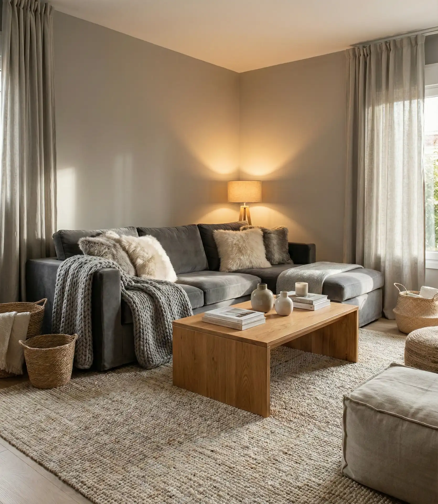 Cozy Grey with Layered Textiles 2