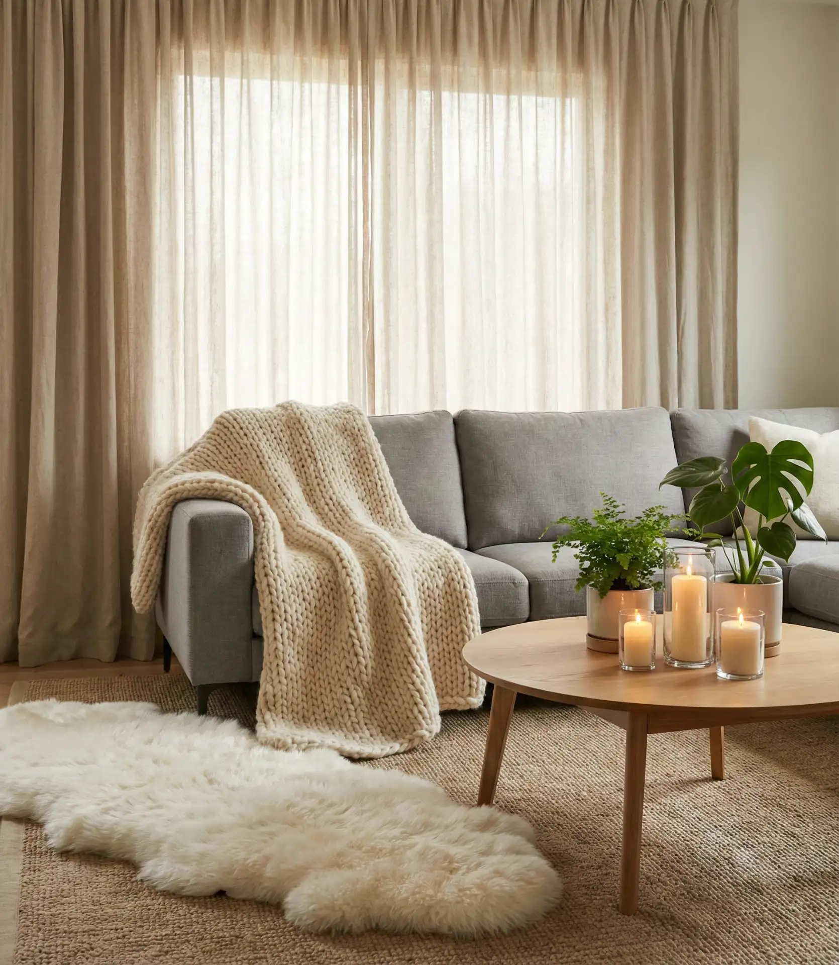 Cozy Modern Aesthetic with Hygge-Inspired Textiles 2
