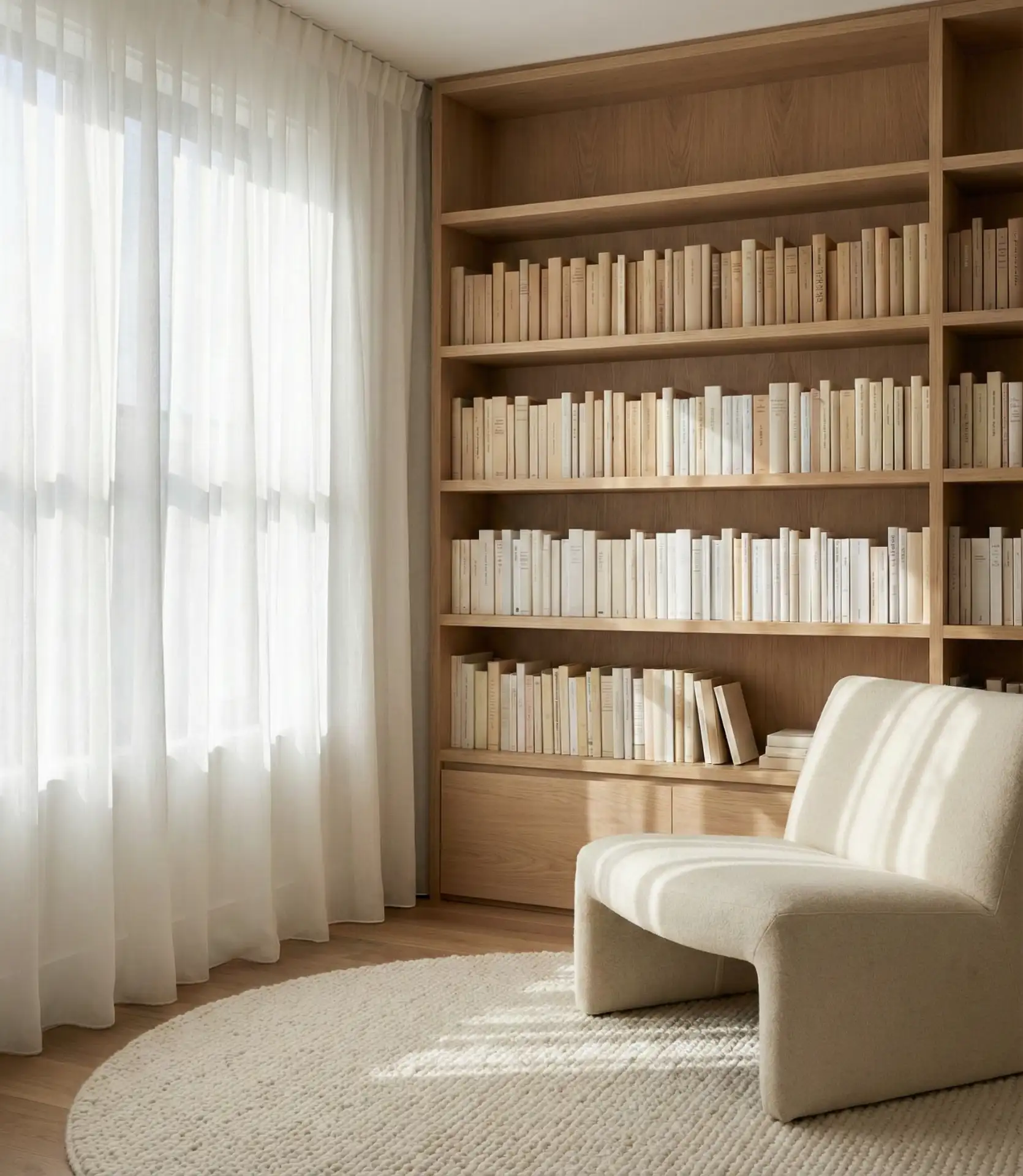 Cozy Modern Minimalist Library 2