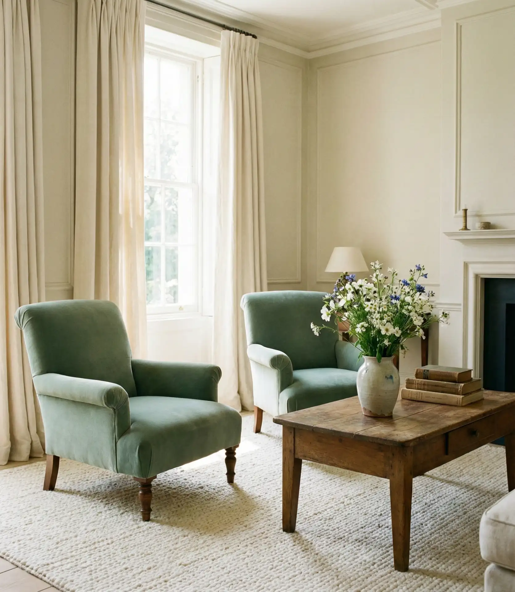 Cream and Green Soft Elegance 2