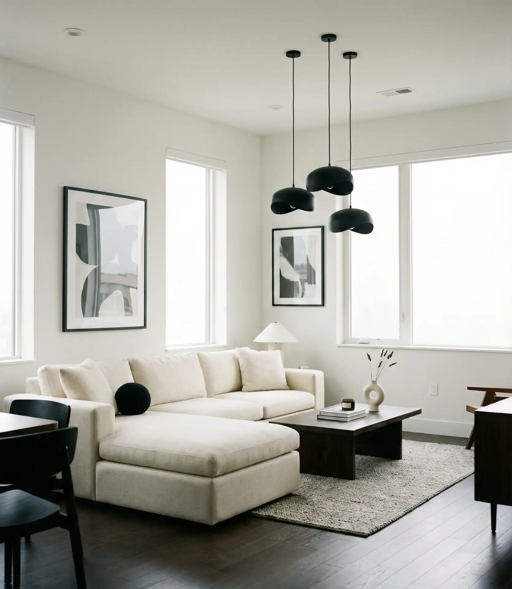 Crisp White with Black Accents 1