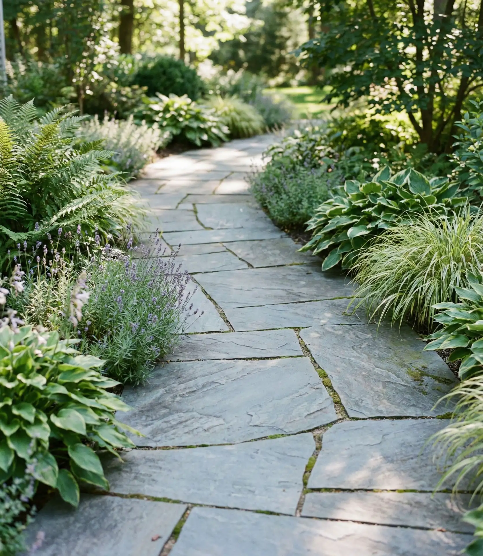 Curved Bluestone Pathway 2