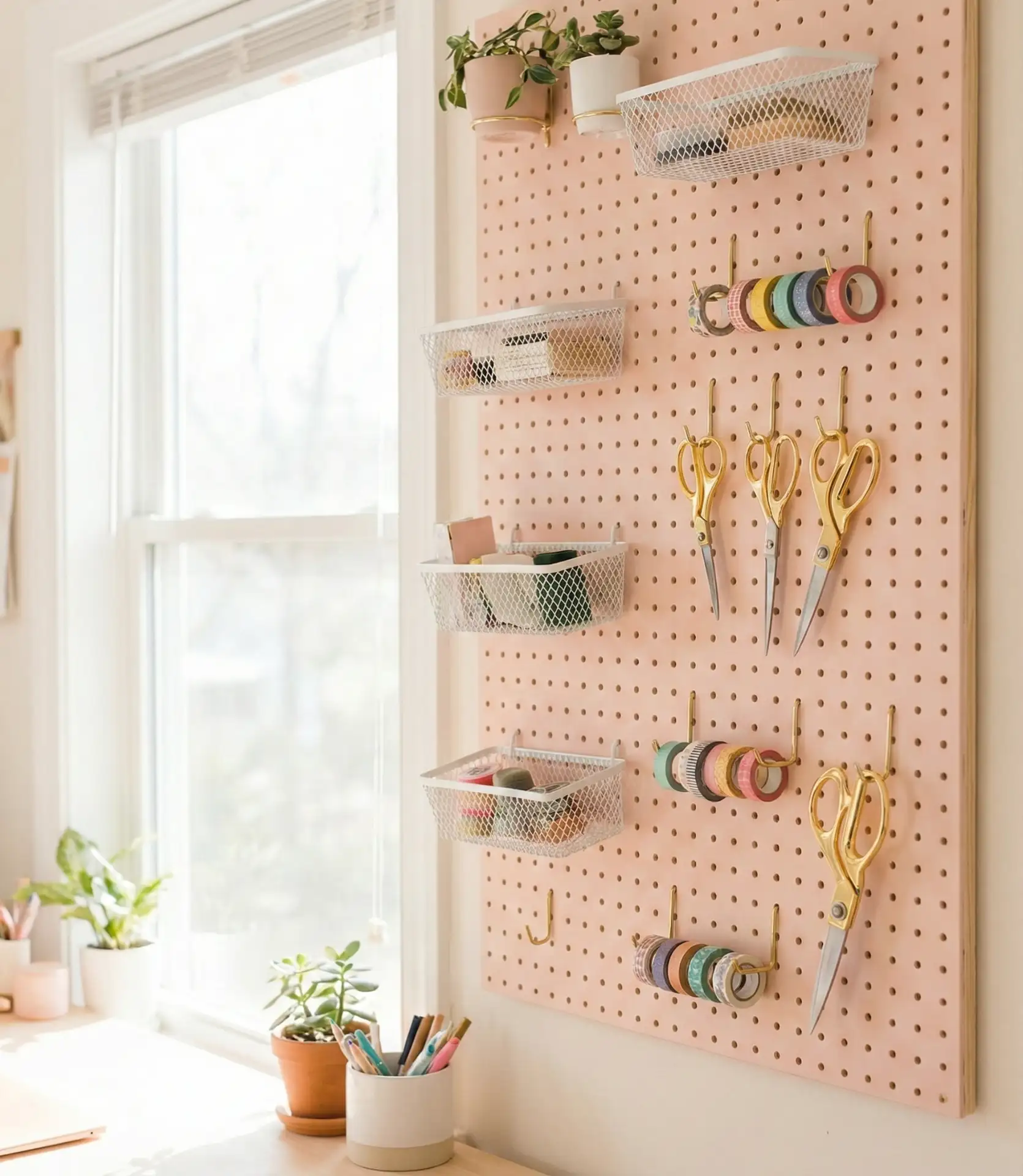Cute Pegboard Command Center 1