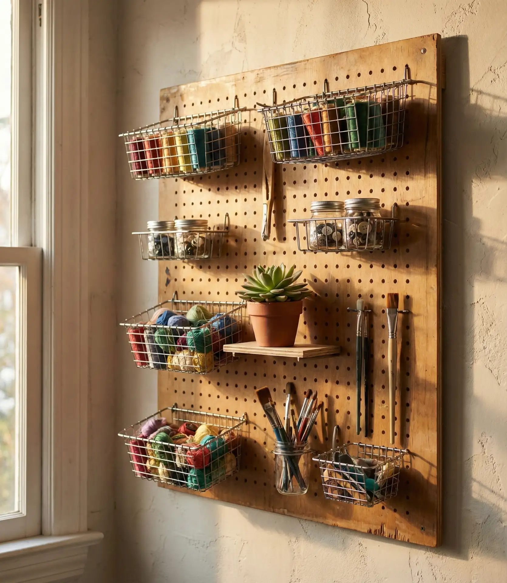 Cute Pegboard Command Center 2