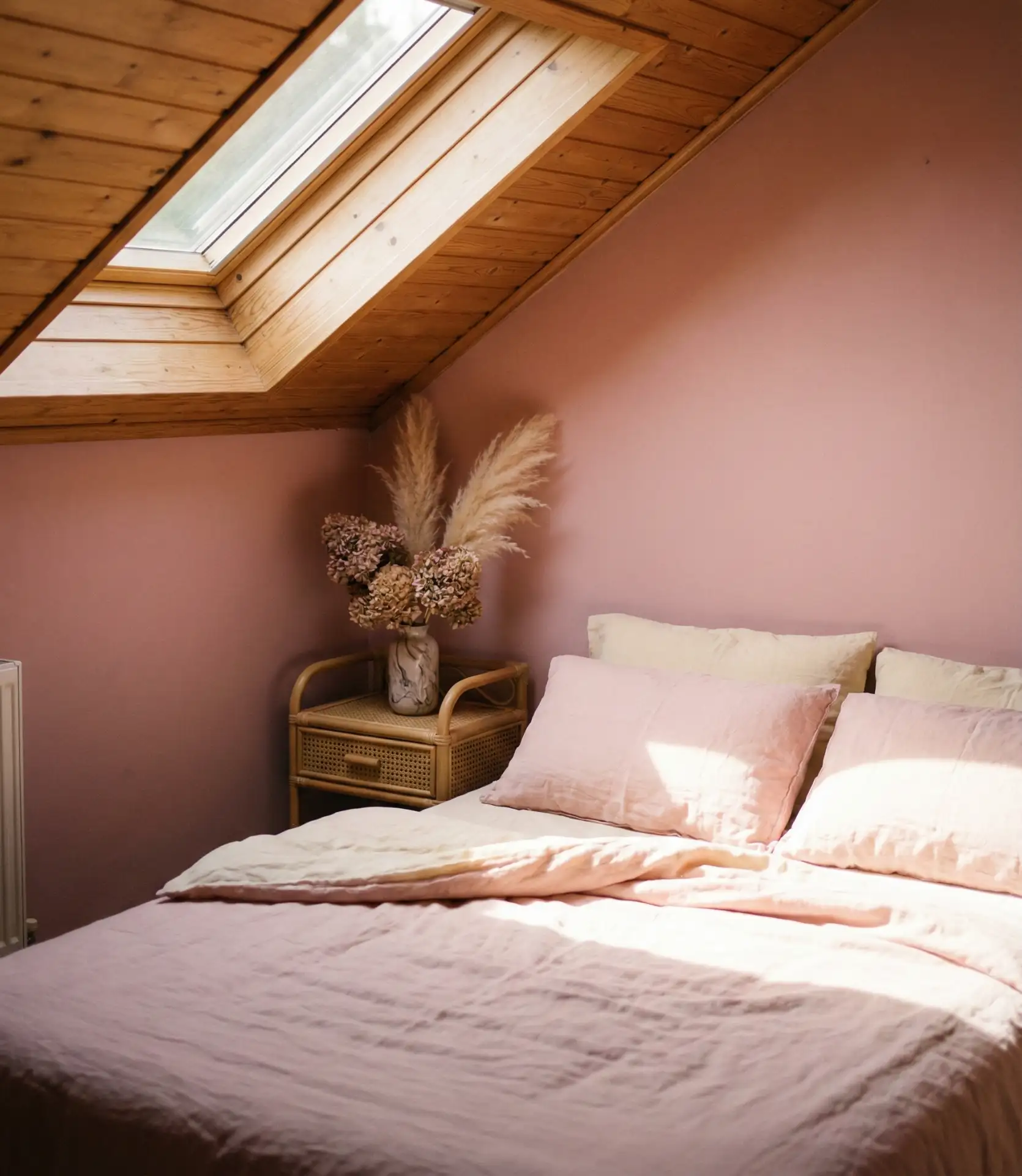 Cute Pink Cottage Attic Bedroom 1