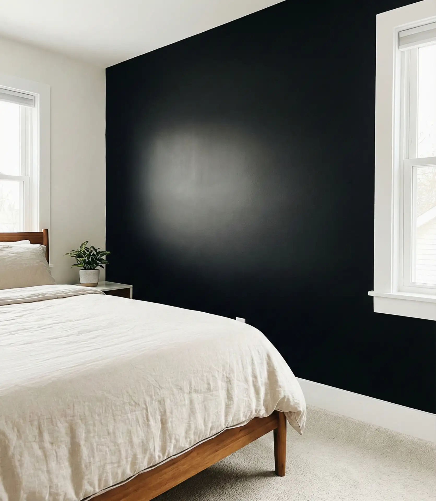DIY Black Accent Wall with Budget-Friendly Techniques 2