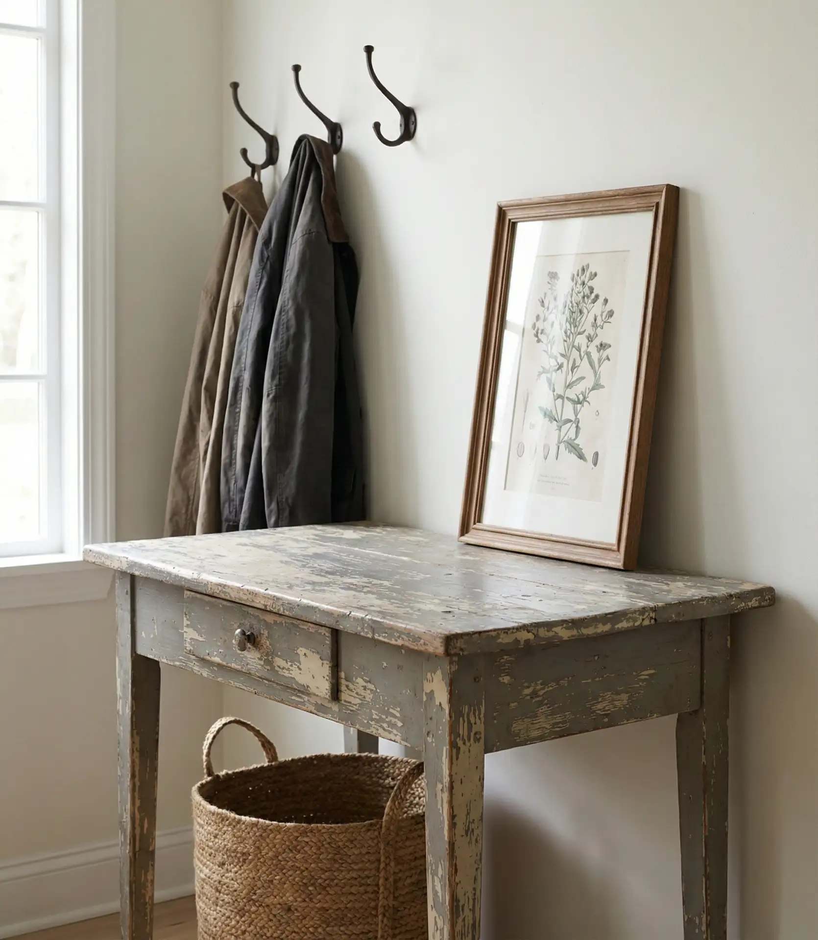 DIY Distressed Furniture for Entryway 2