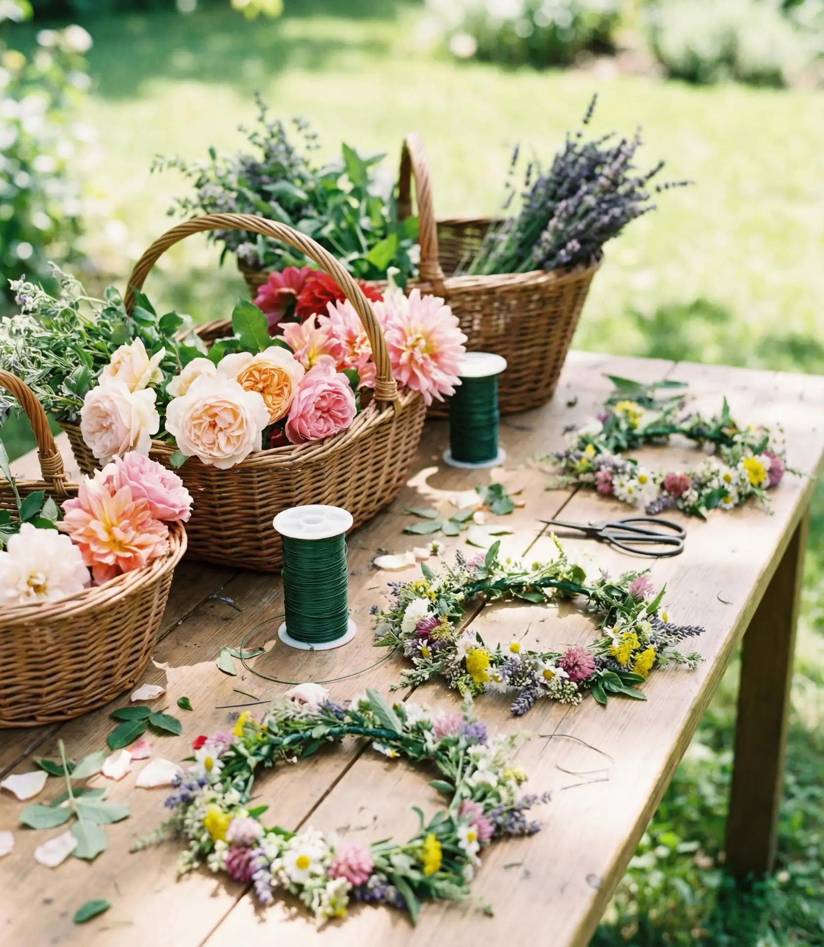 DIY Flower Crown Station 1