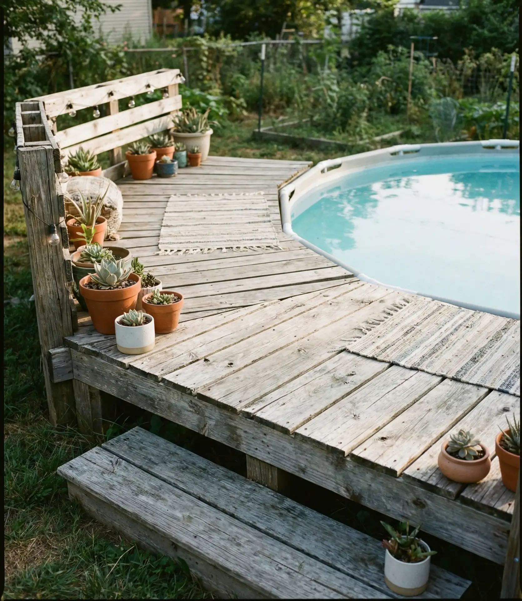 DIY Pallet Deck for Temporary Pools 2