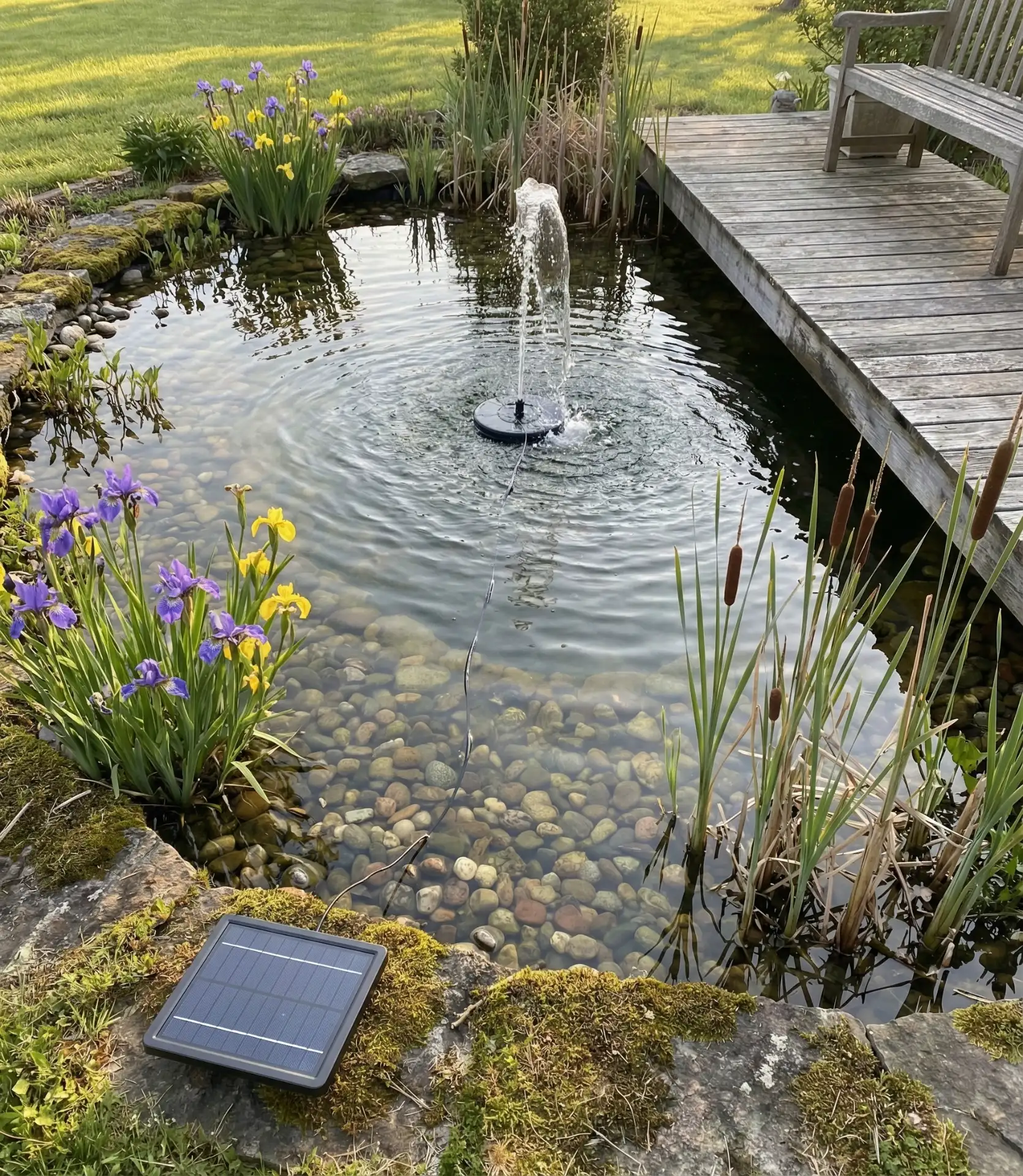 DIY Solar Pond with Floating Fountain 1