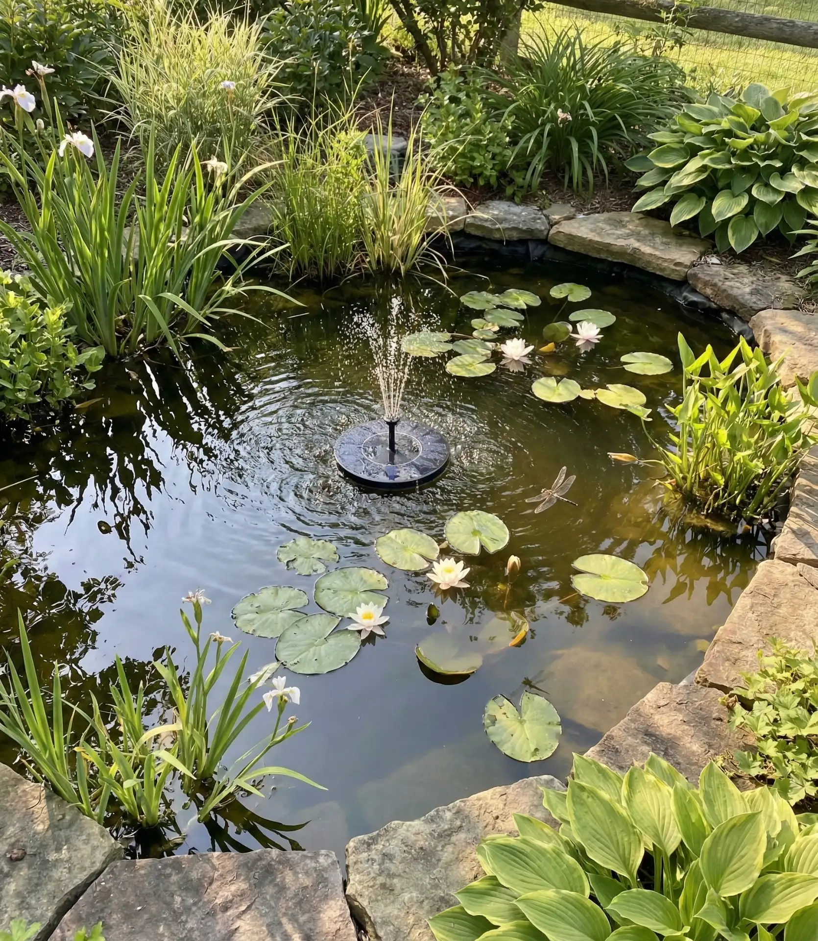 DIY Solar Pond with Floating Fountain 2