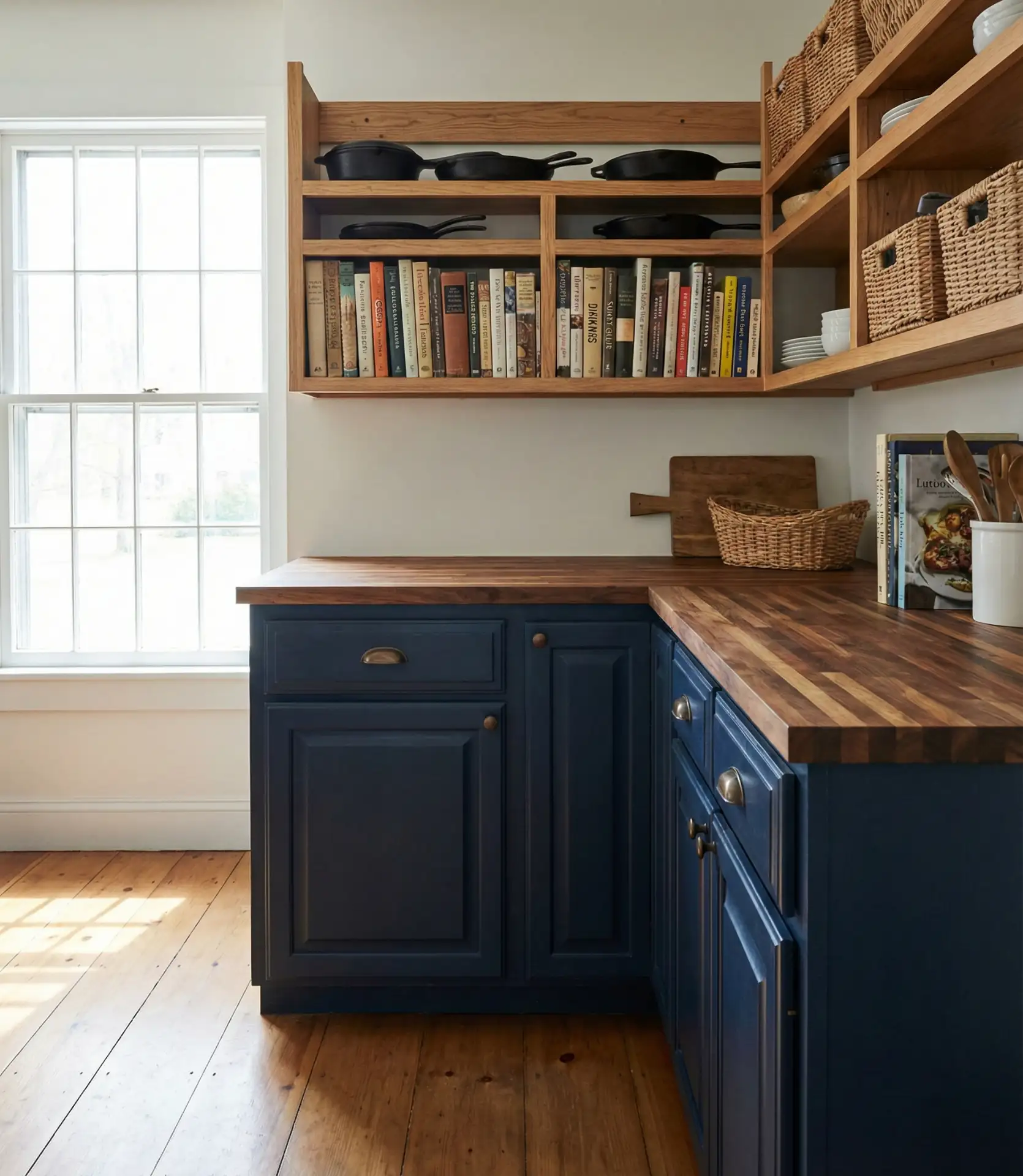 Dark Blue Wood Warmth 2