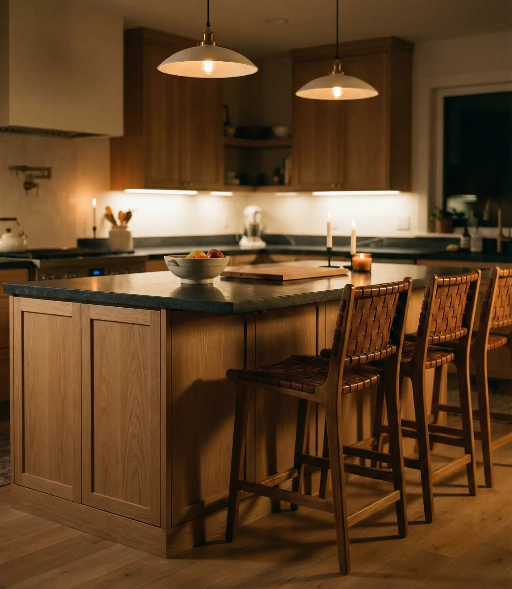 Dark Counters with Warm Oak 2