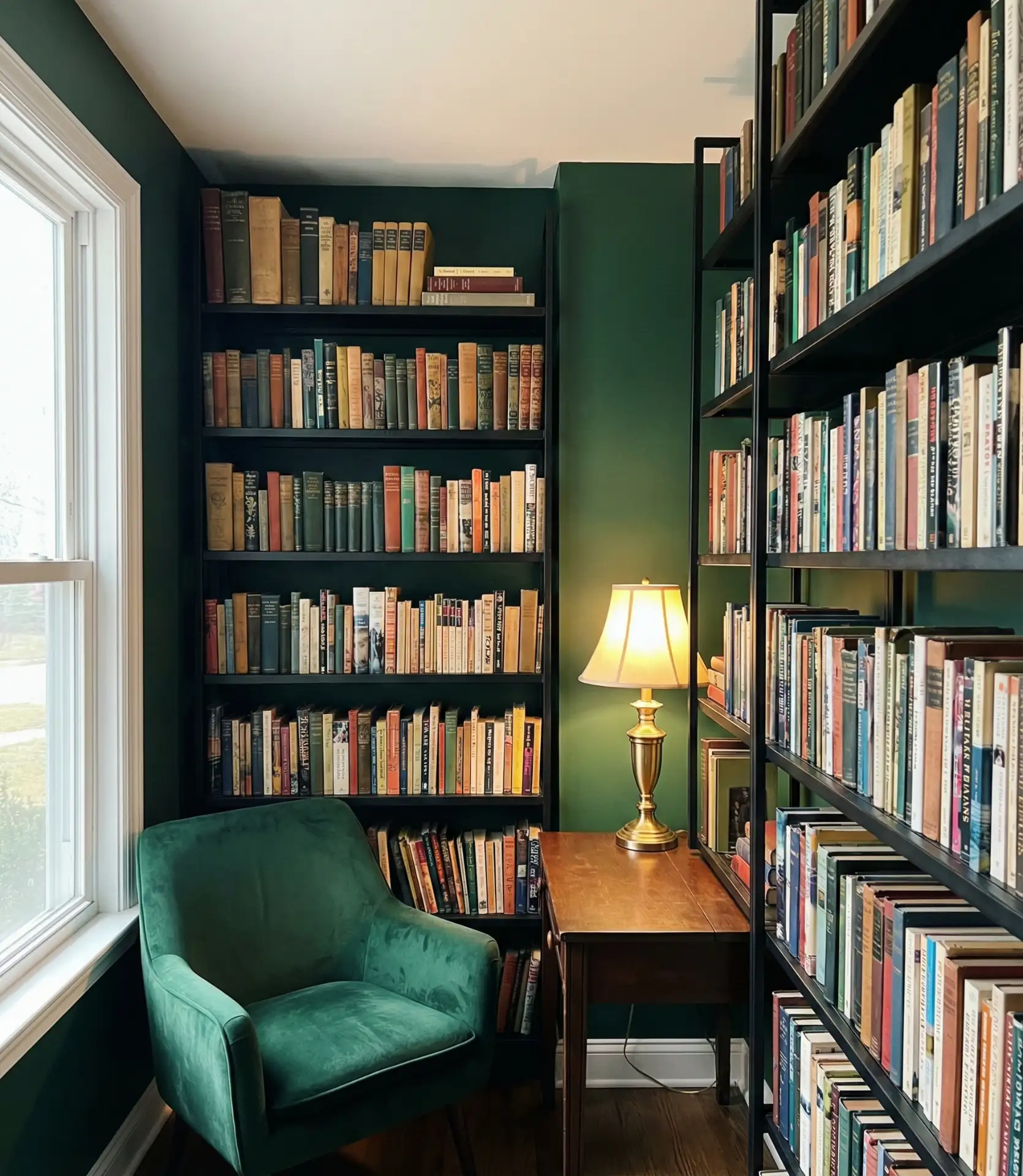 Dark Moody Library Walls 2