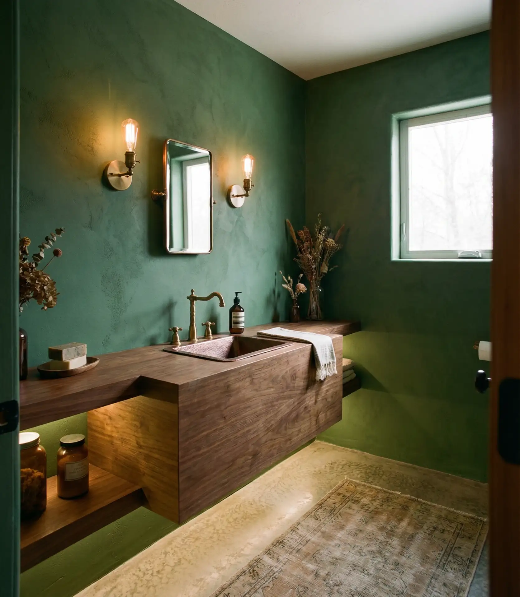 Dark Moody Plaster Walls 1