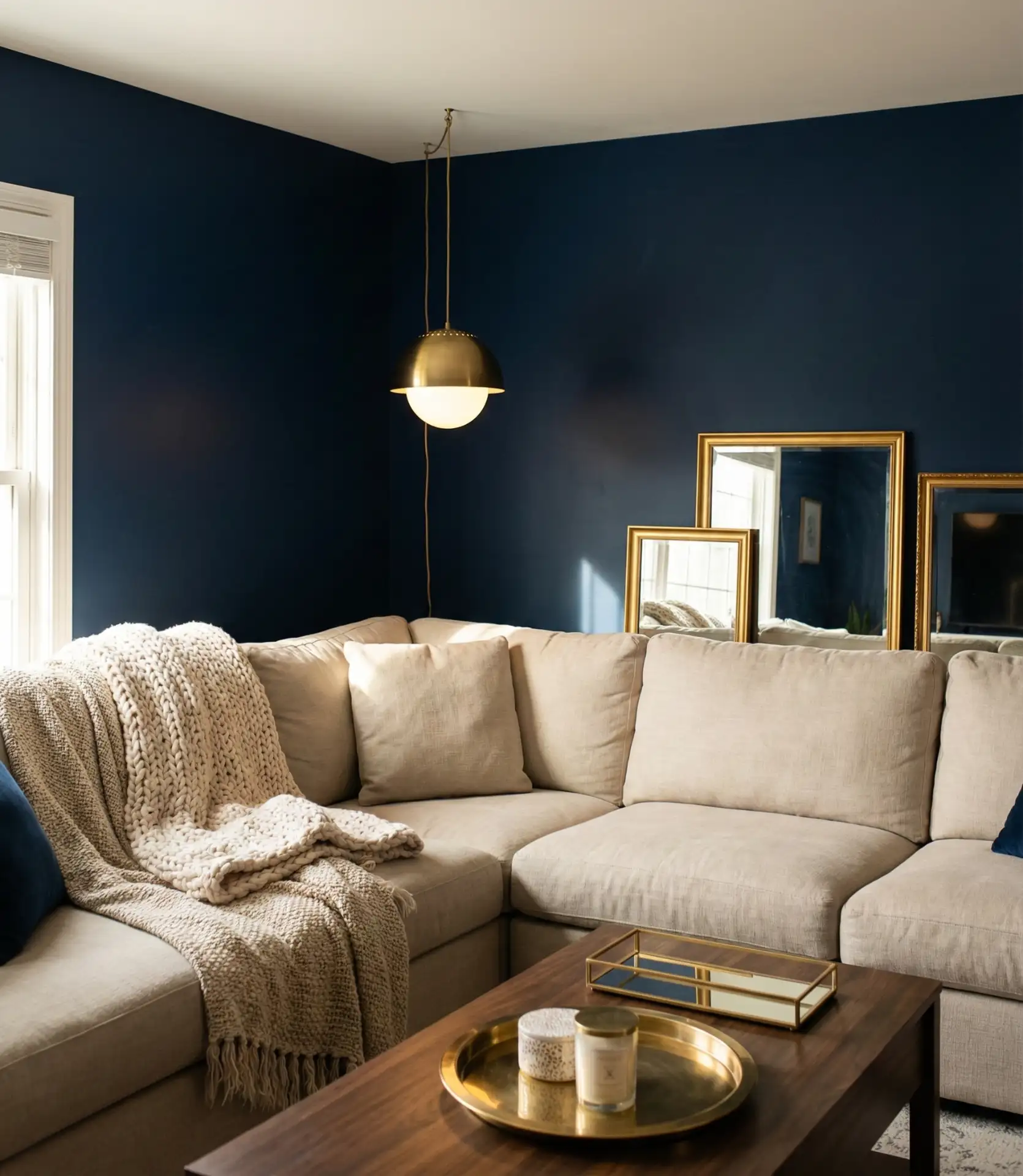 Dark Moody Walls With Contrasting Textiles 1