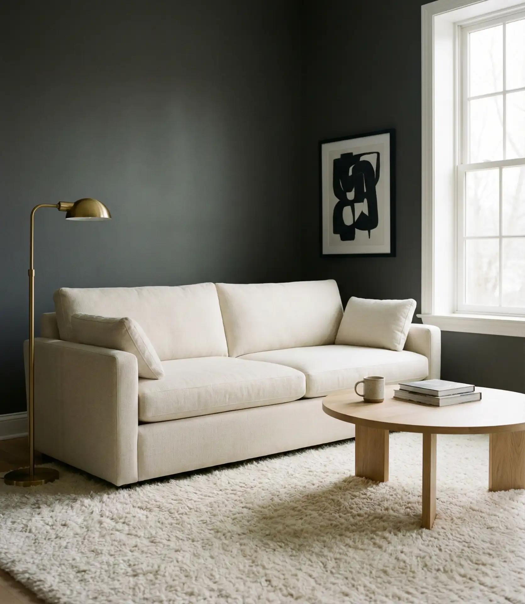 Dark Moody Walls With Contrasting Textiles 2