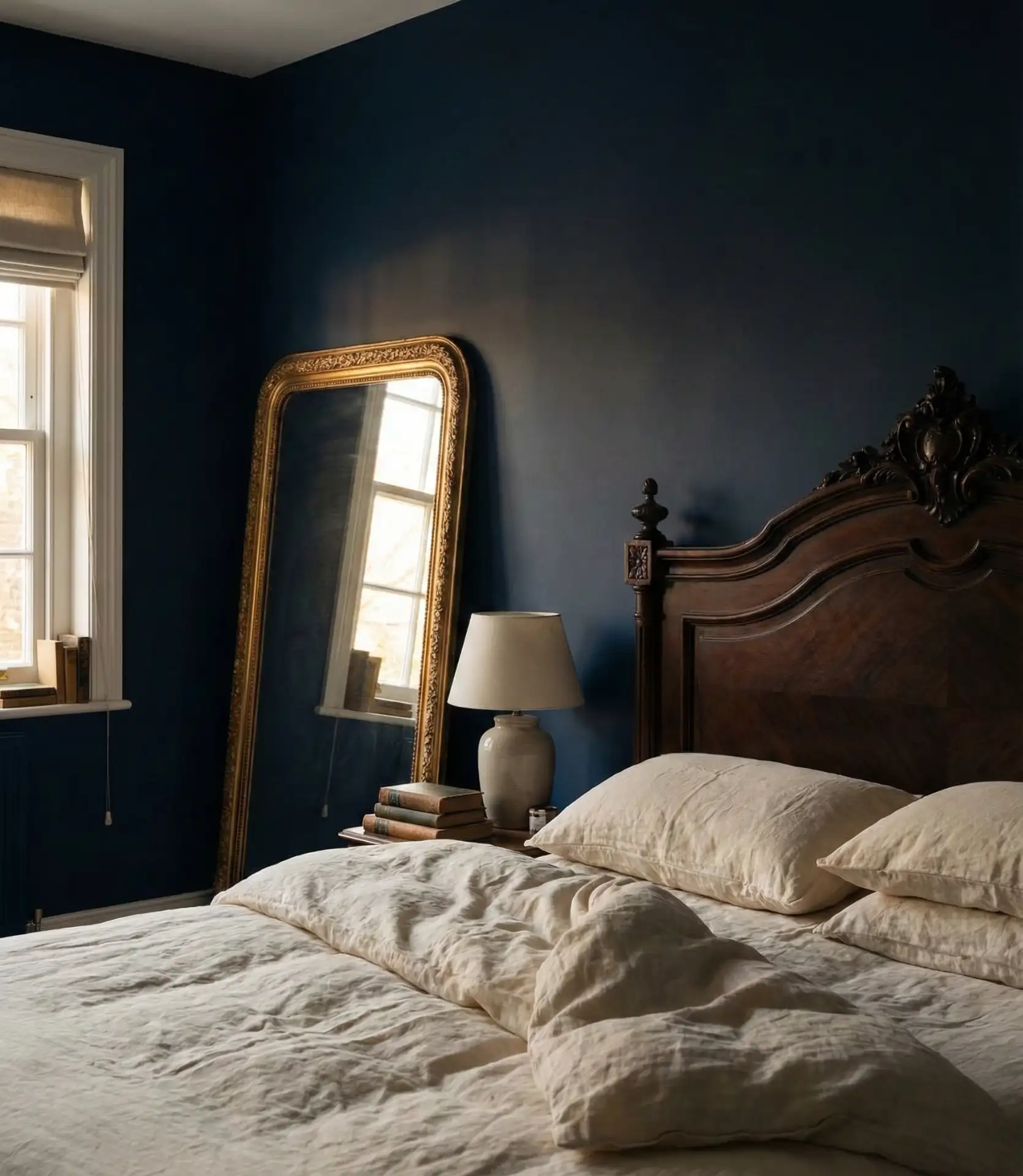 Dark Moody Walls with Vintage Accents 1