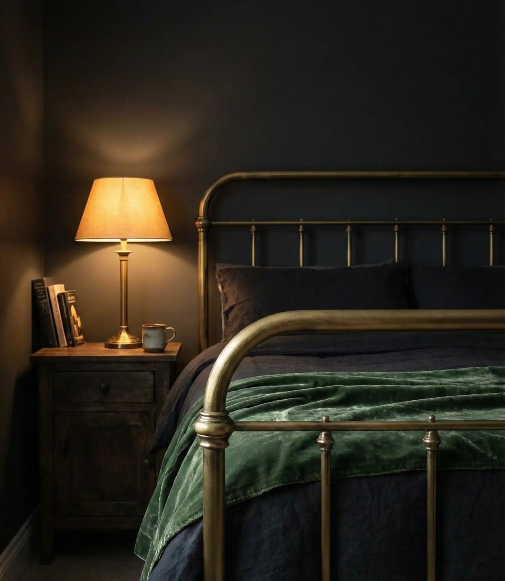 Dark Moody Walls with Vintage Accents 2