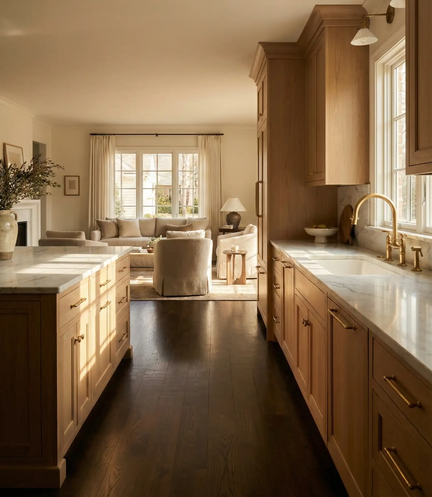 Dark Wood Floors Grounding Effect 1