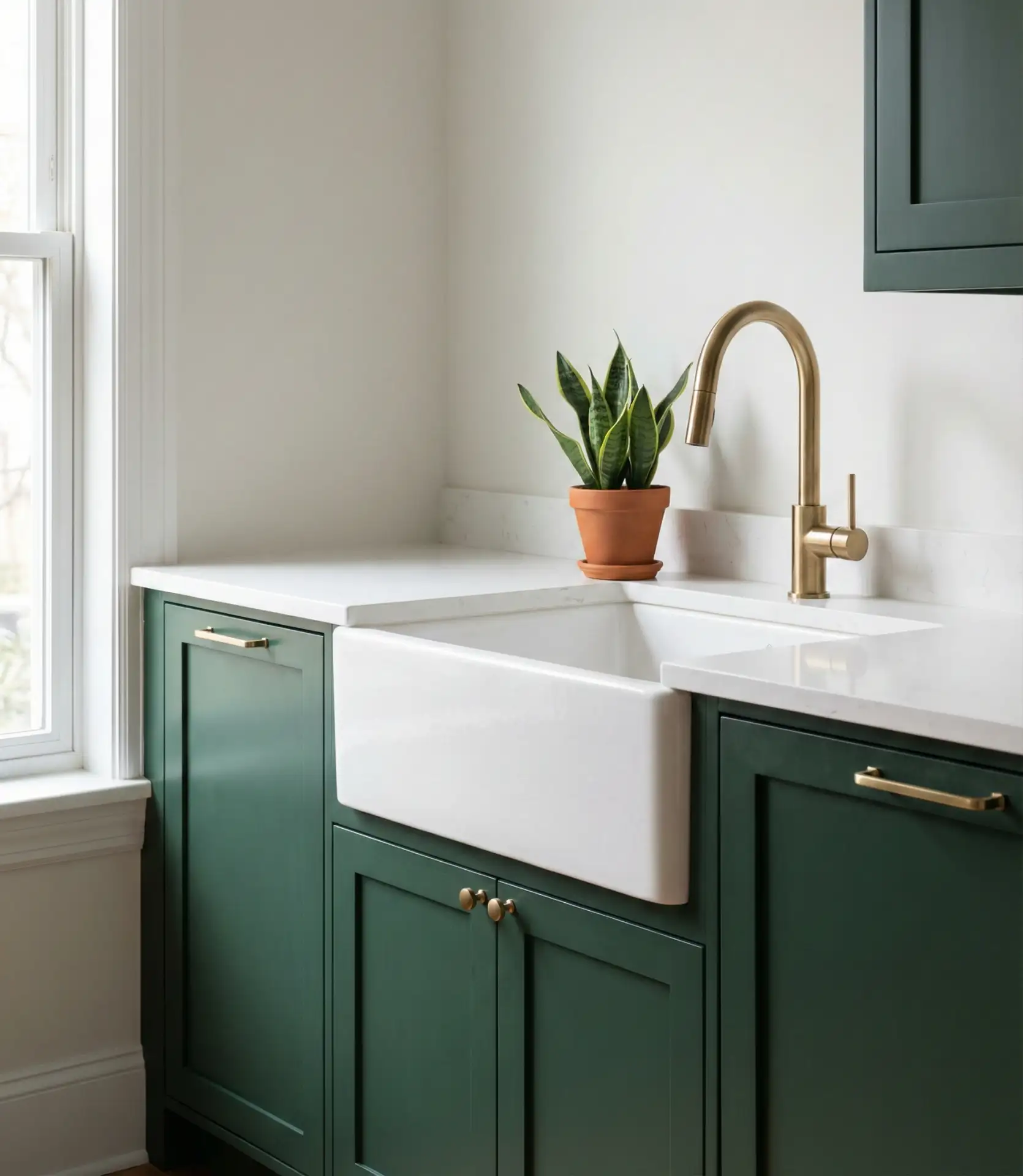 Deep Green with Brass Accents 2