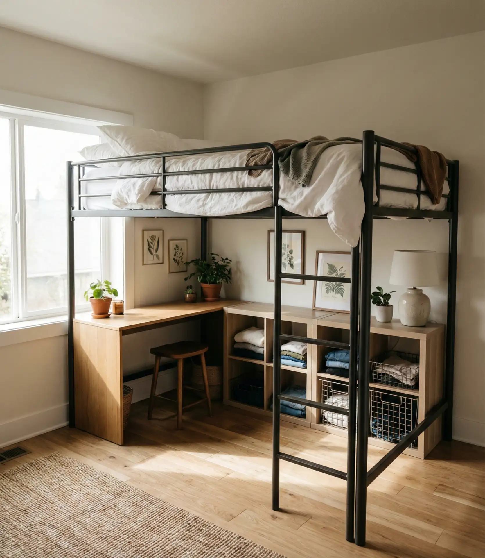 Double Loft Bed for Siblings 1