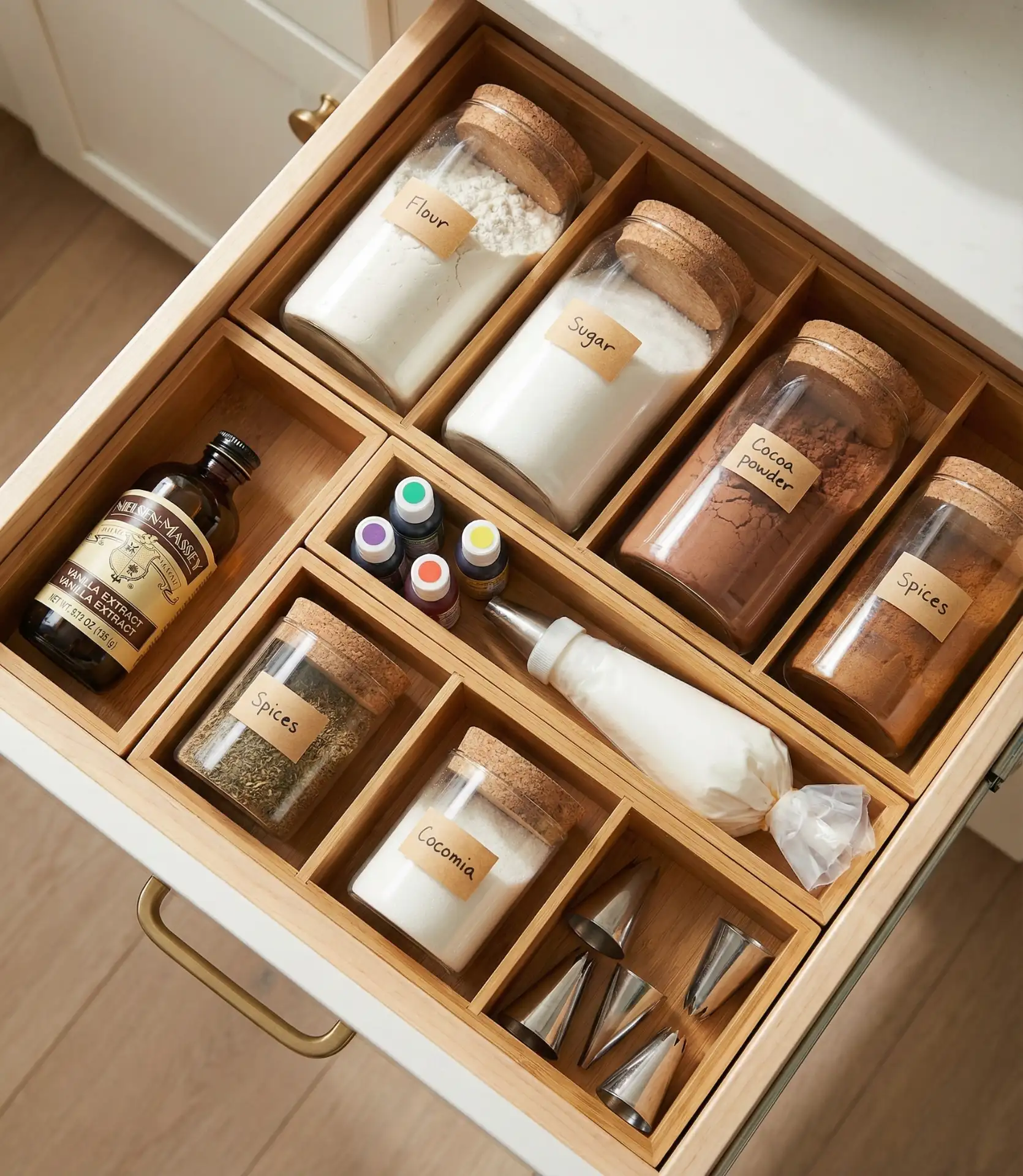 Drawer Organizers for Baking Supplies 1