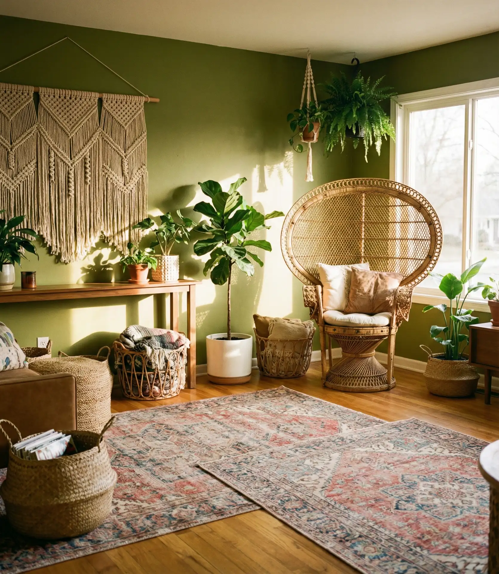 Earthy Green Bohemian Layering 1