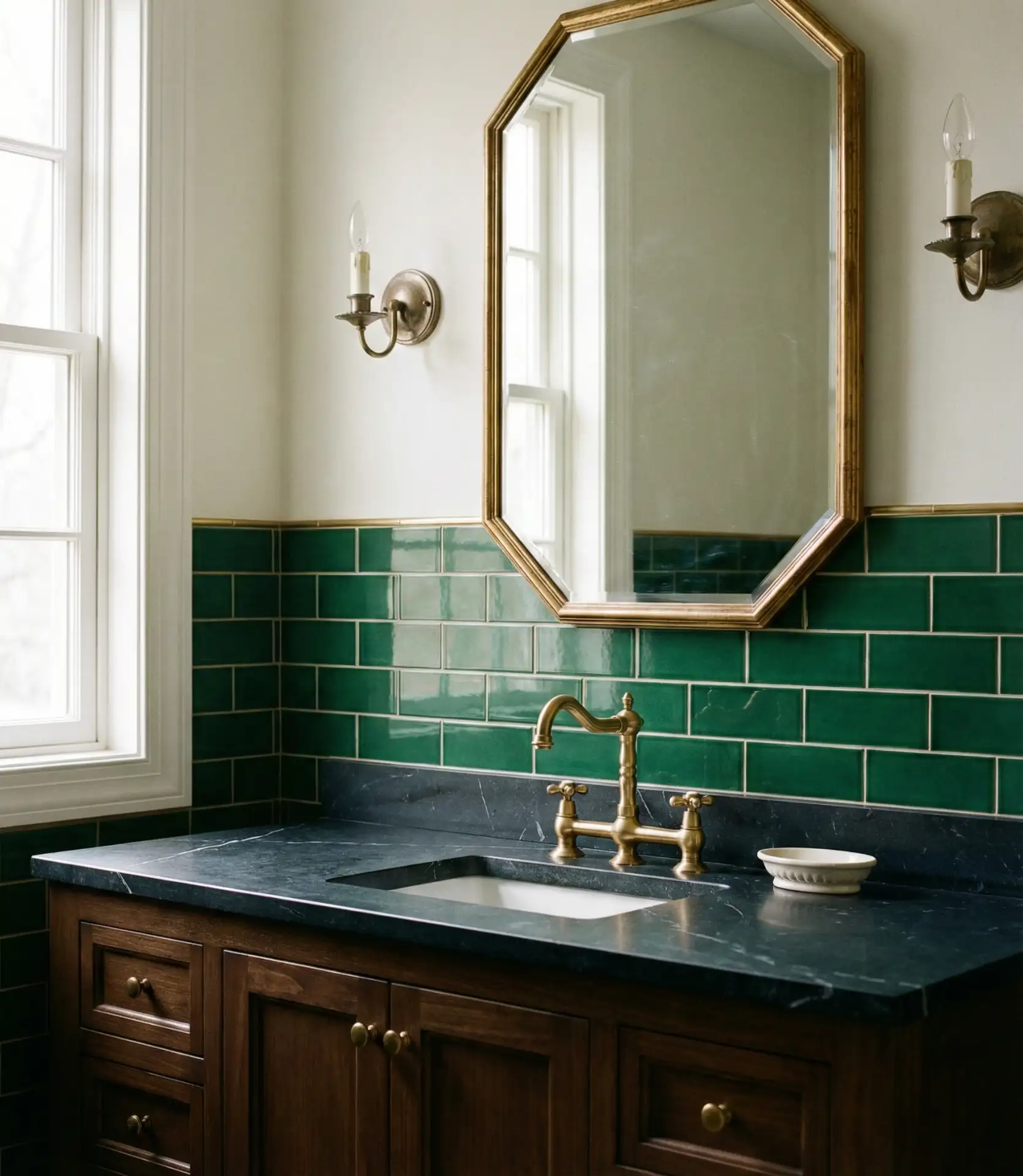 Emerald and Gold Art Deco Pattern 1