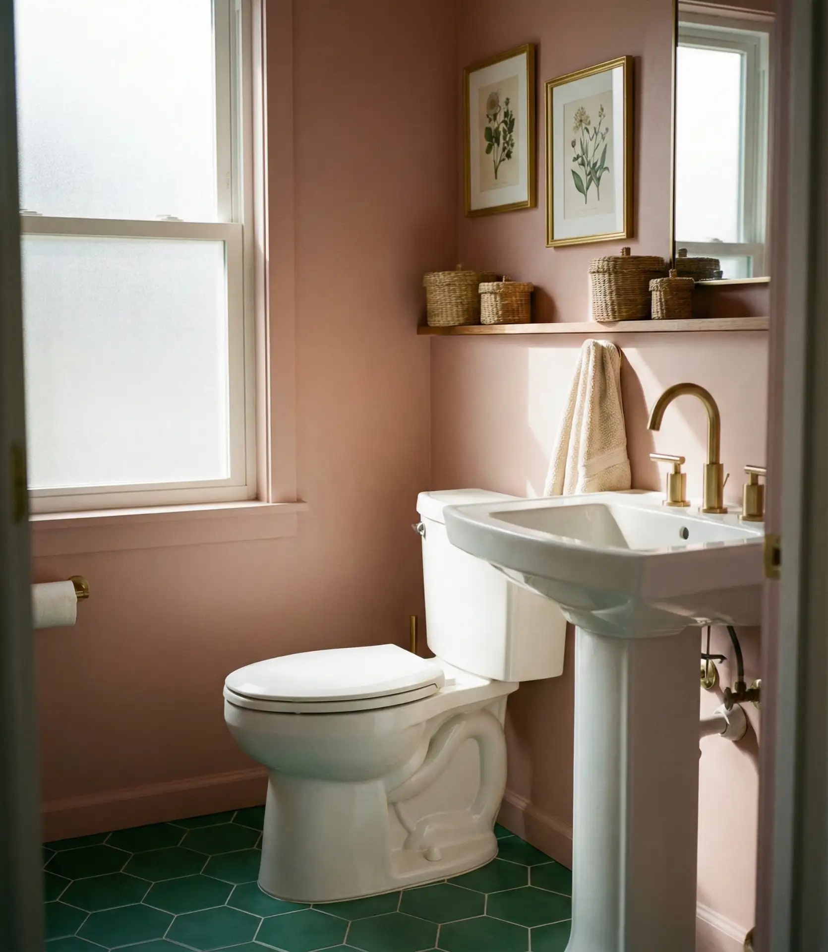 Emerald and Pink Tile Combination 2
