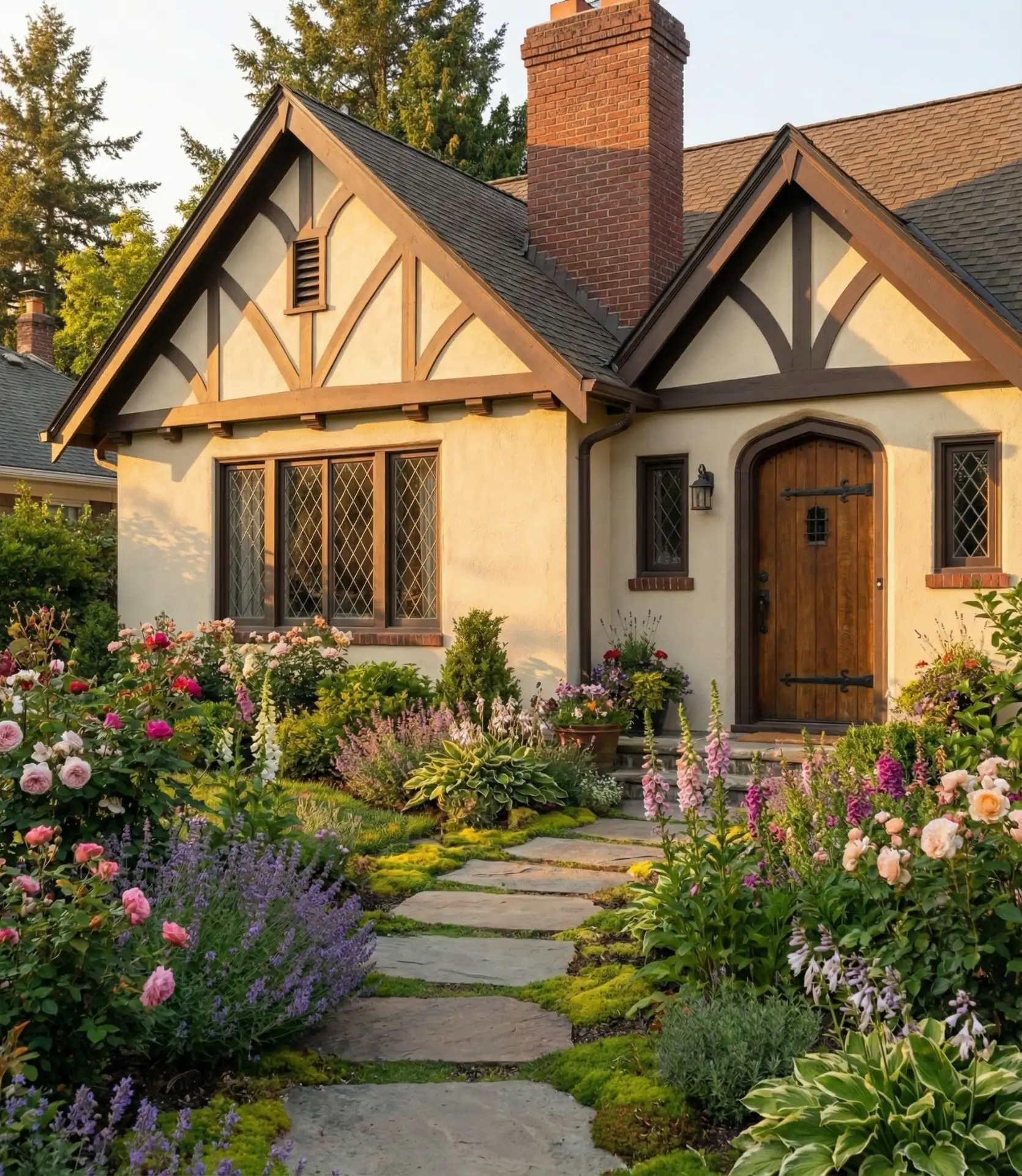 English Cottage Charm with Stone and Storybook Details 2