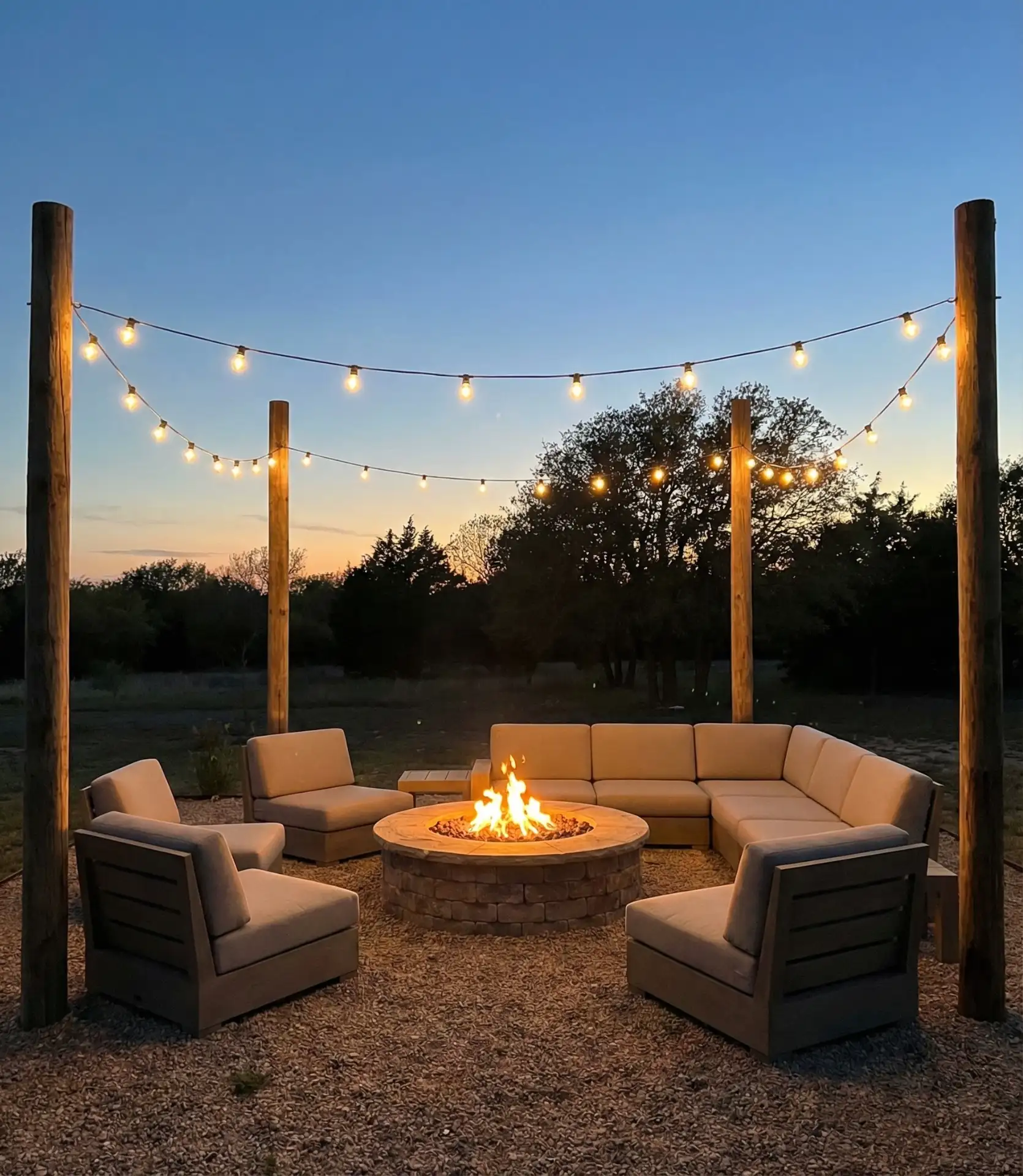Fire Pit Circle Framework 1