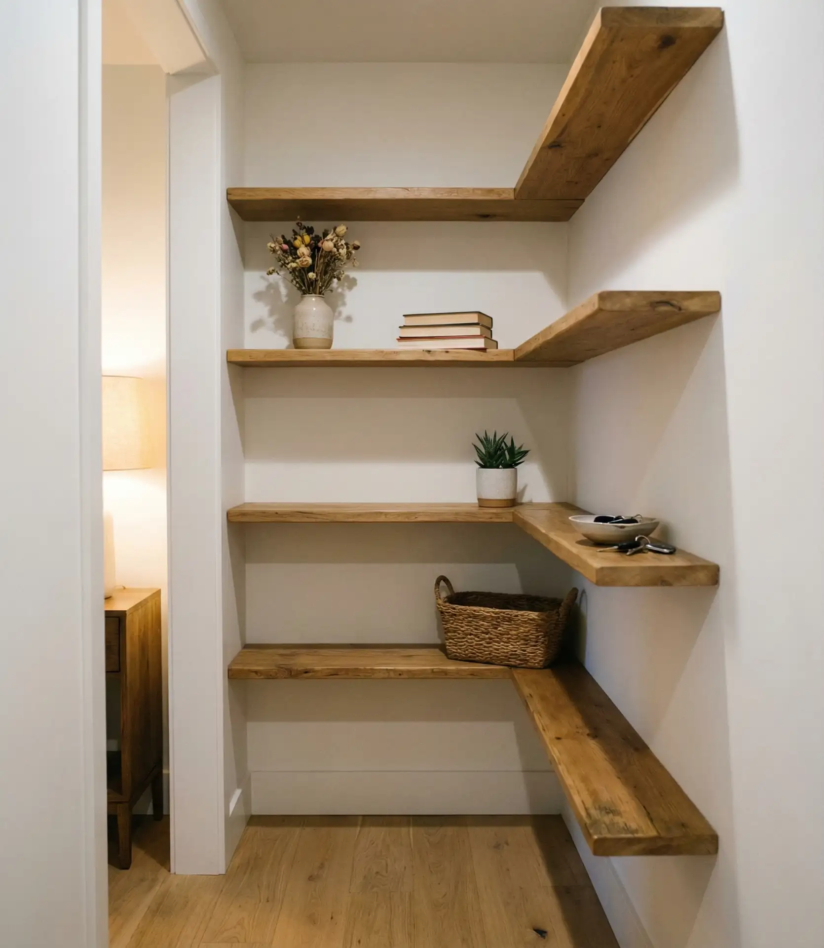 Floating Shelves for Vertical Display 2