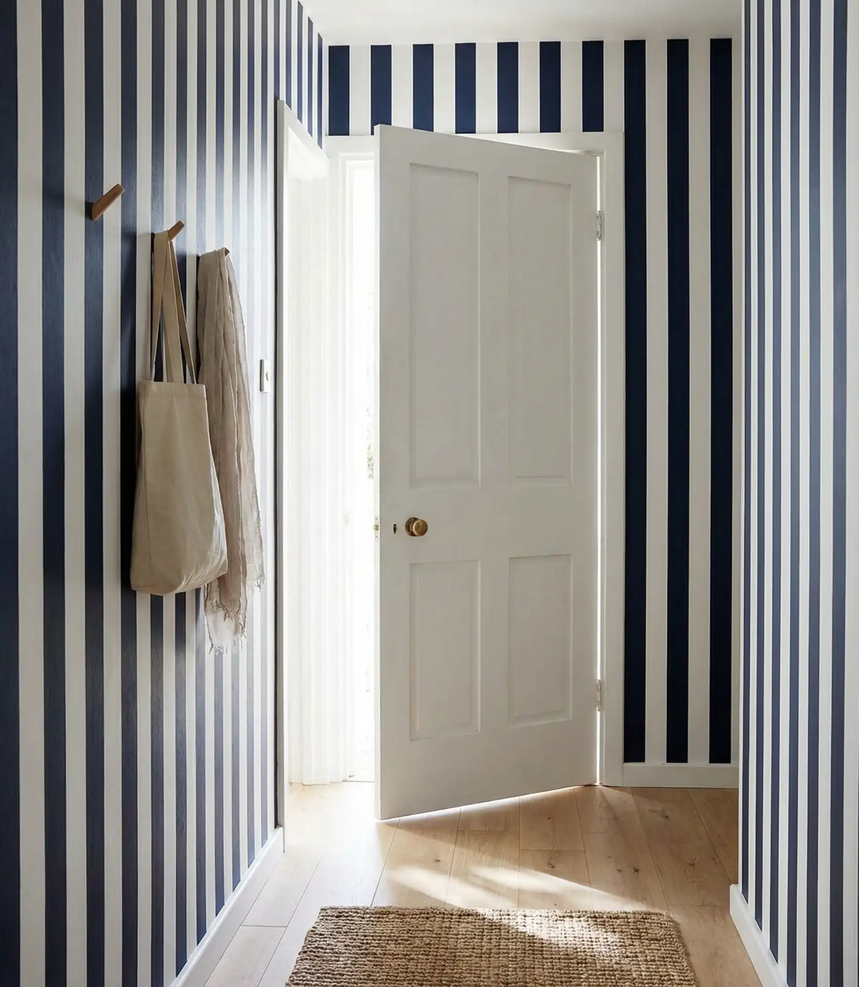 Floor-to-Ceiling Wallpaper for Visual Height 1