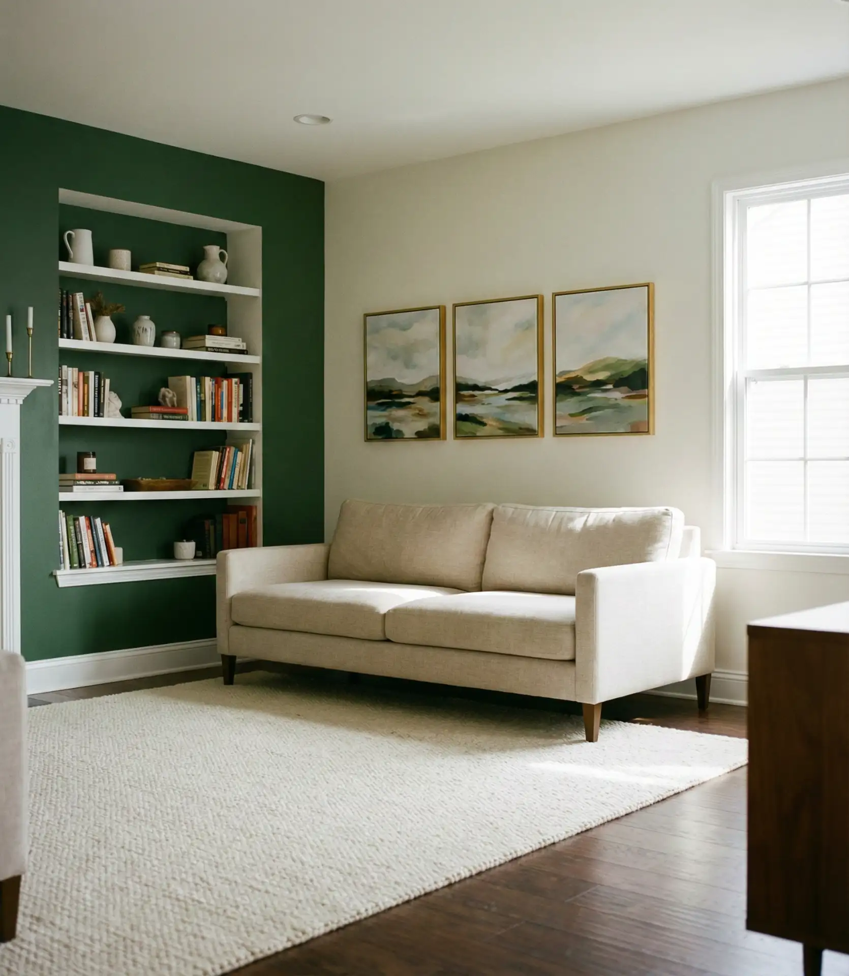 Forest Green Statement Wall 1