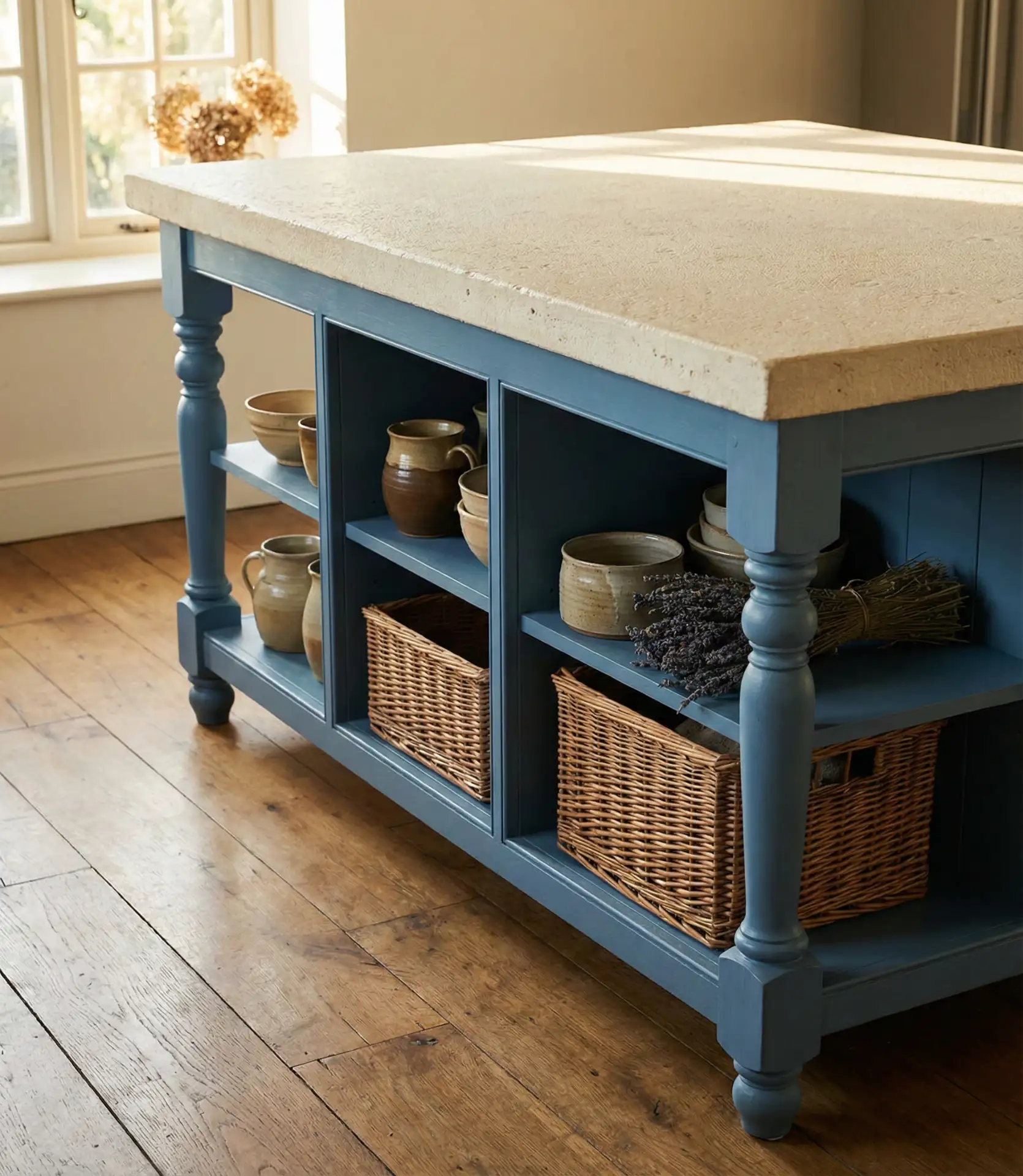 French Country Blue and Cream 2