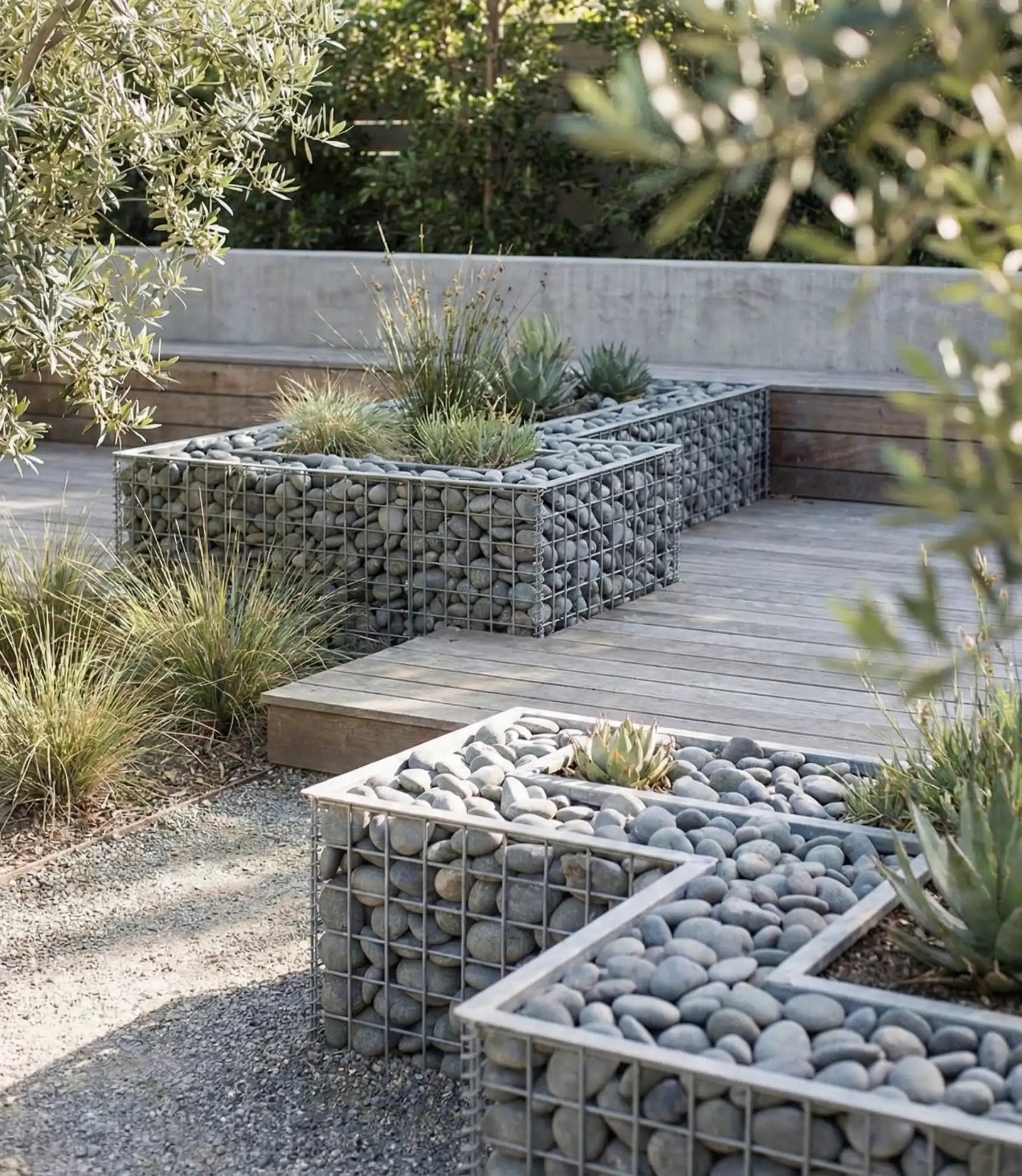 Gabion Wall Garden Features 2