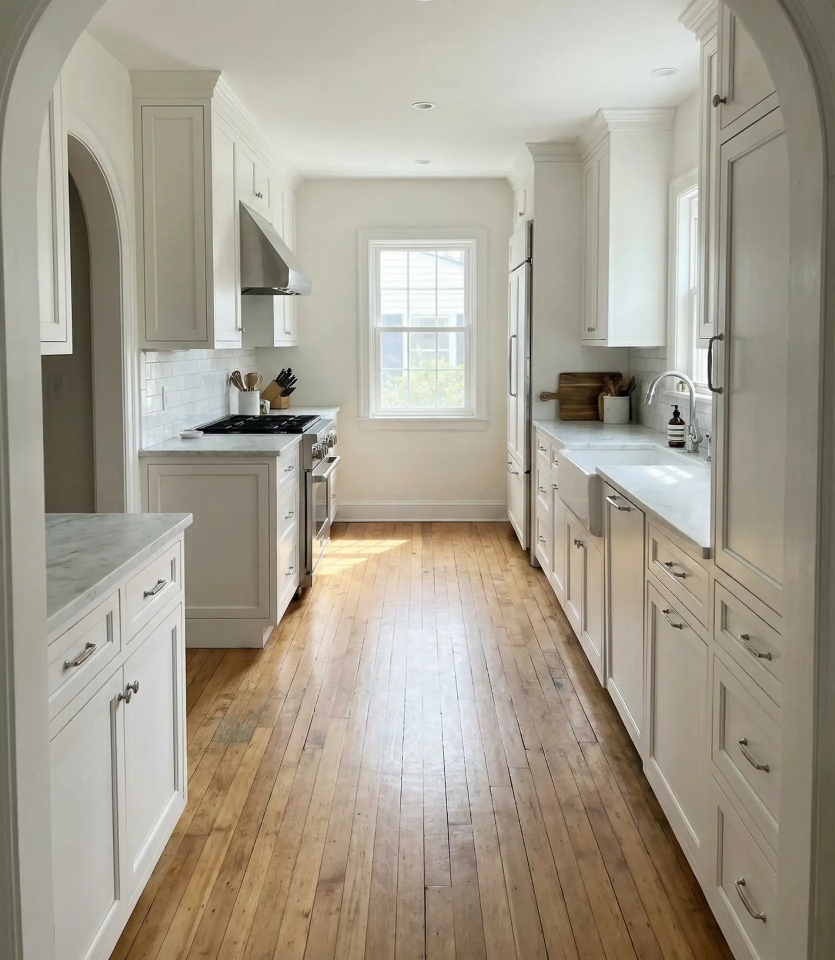 Galley Kitchen Floor Plans with Traffic Flow Optimization 1