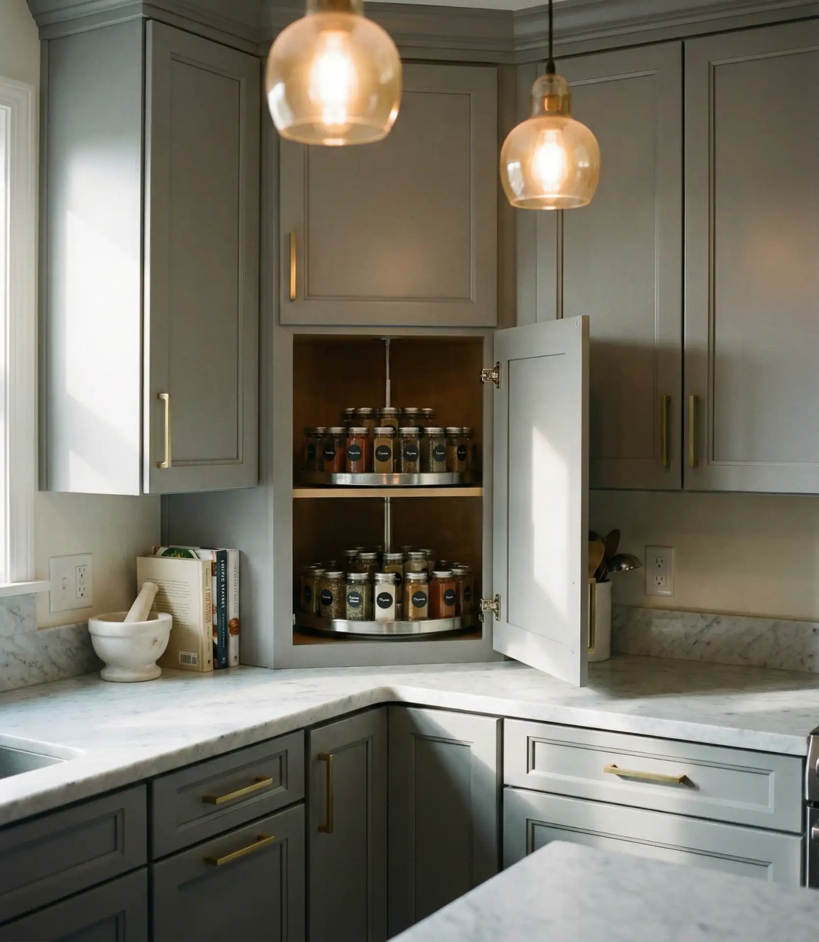 Galley Kitchen Ideas with Clever Corner Solutions 2