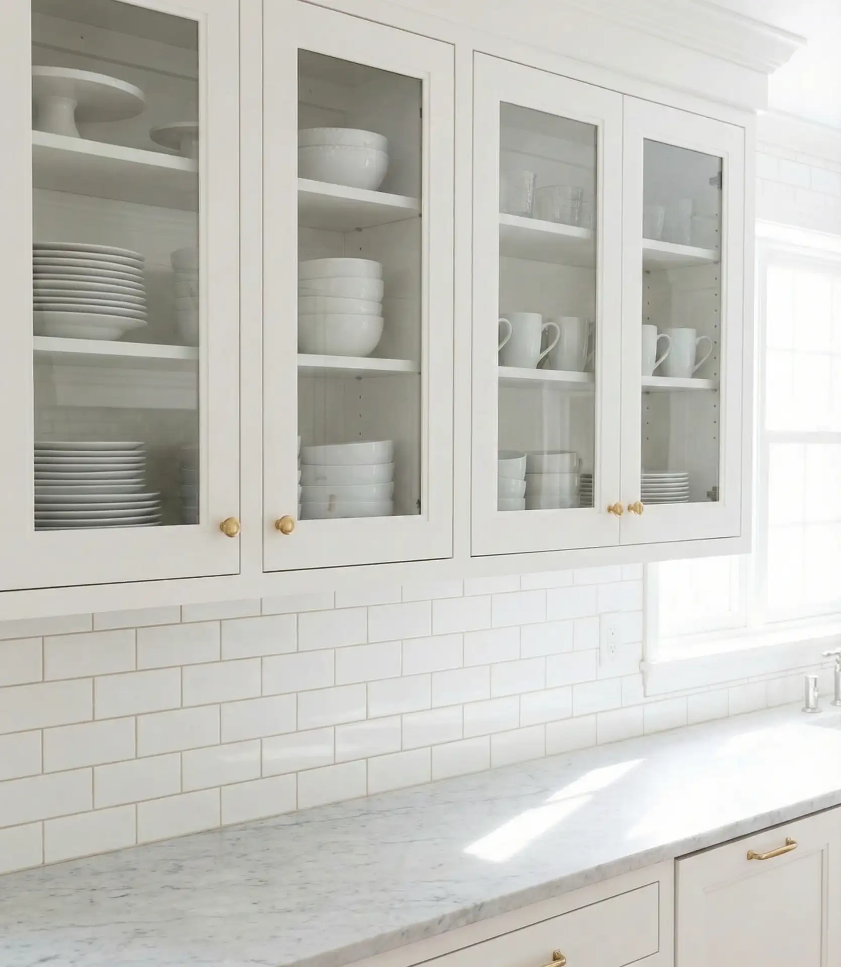 Glass-Front Upper Cabinets 2