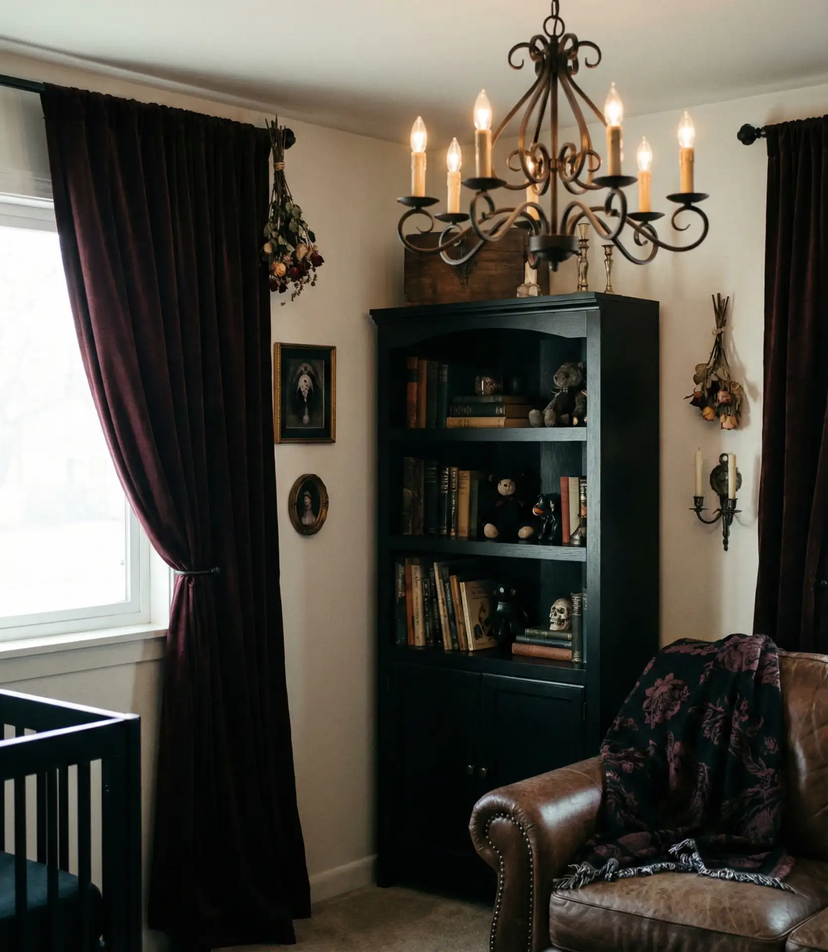 Gothic Romance in Charcoal and Plum 1